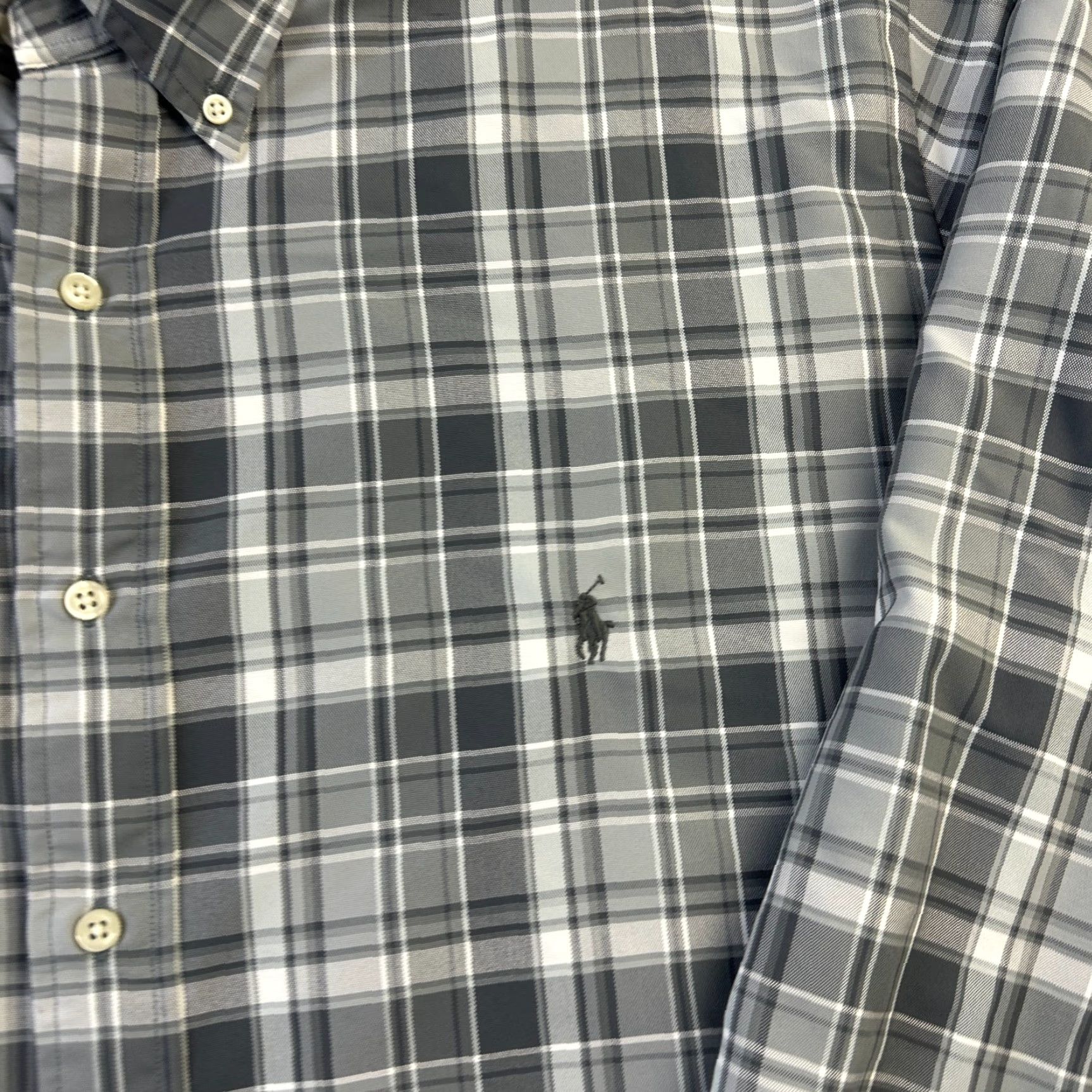 Polo Ralph Lauren Polo Ralph Lauren Shirt Mens 2XB 2XL Big Gray Performance Button Up Pony Size US XXL / EU 58 / 5 - 5 Thumbnail