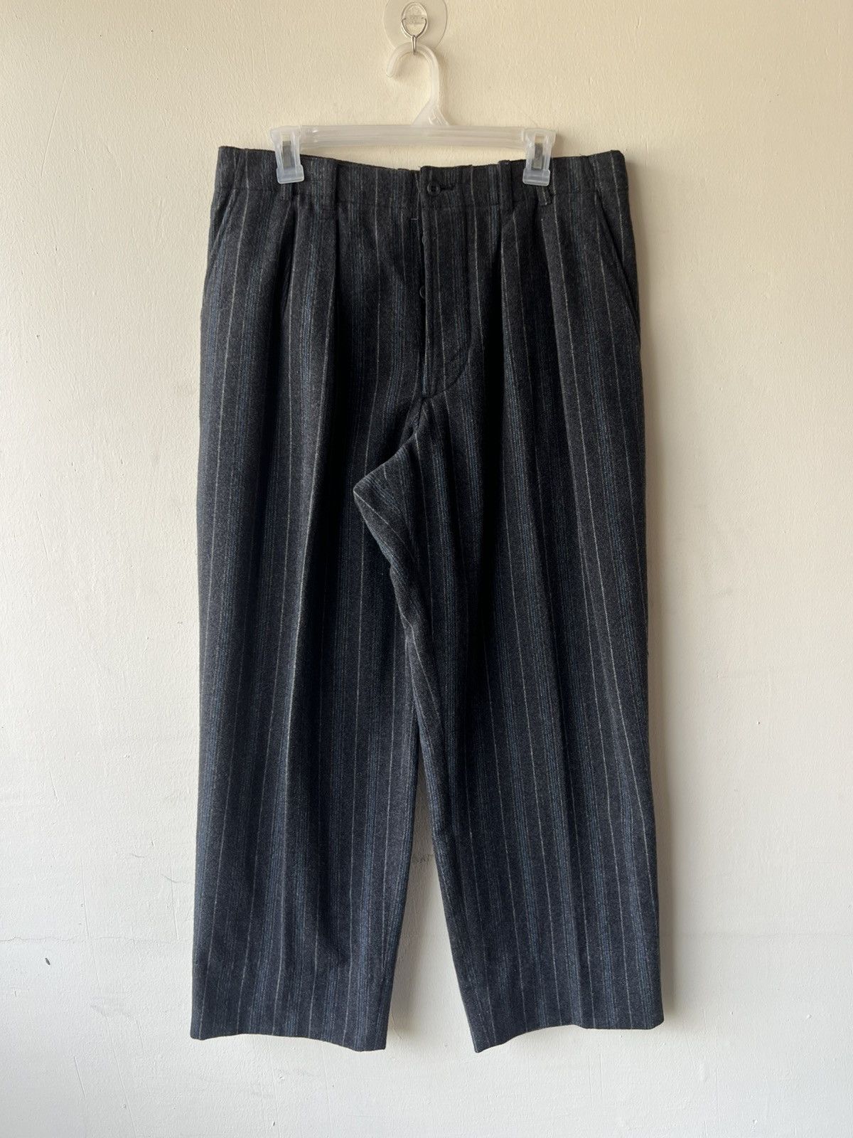 Nigel Cabourn Vintage Nigel Cabourn Striped Wool Baggy Trouser Pant Size US 32 / EU 48 - 21 Thumbnail