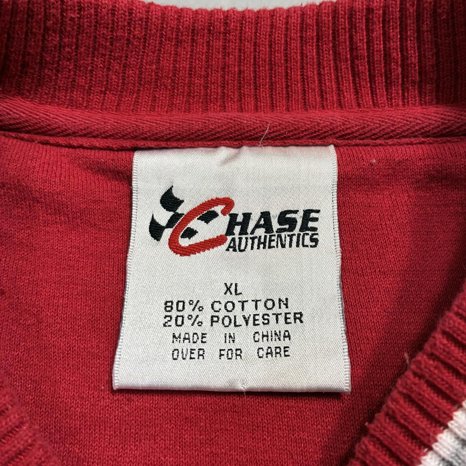 Chase Authentics Y2K Dale Earnhardt Jr. Red Oversized Pullover Sweatshirt XL Size US XL / EU 56 / 4 - 5 Thumbnail