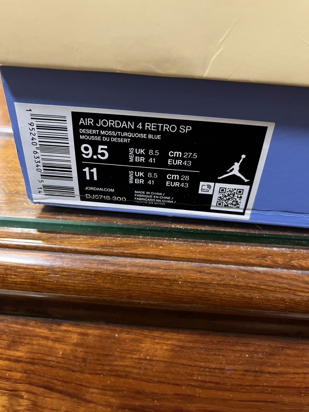 Nike × Union LA Jordan 4 union moss size 9.5 Size US 9.5 / EU 42-43 - 7 Thumbnail