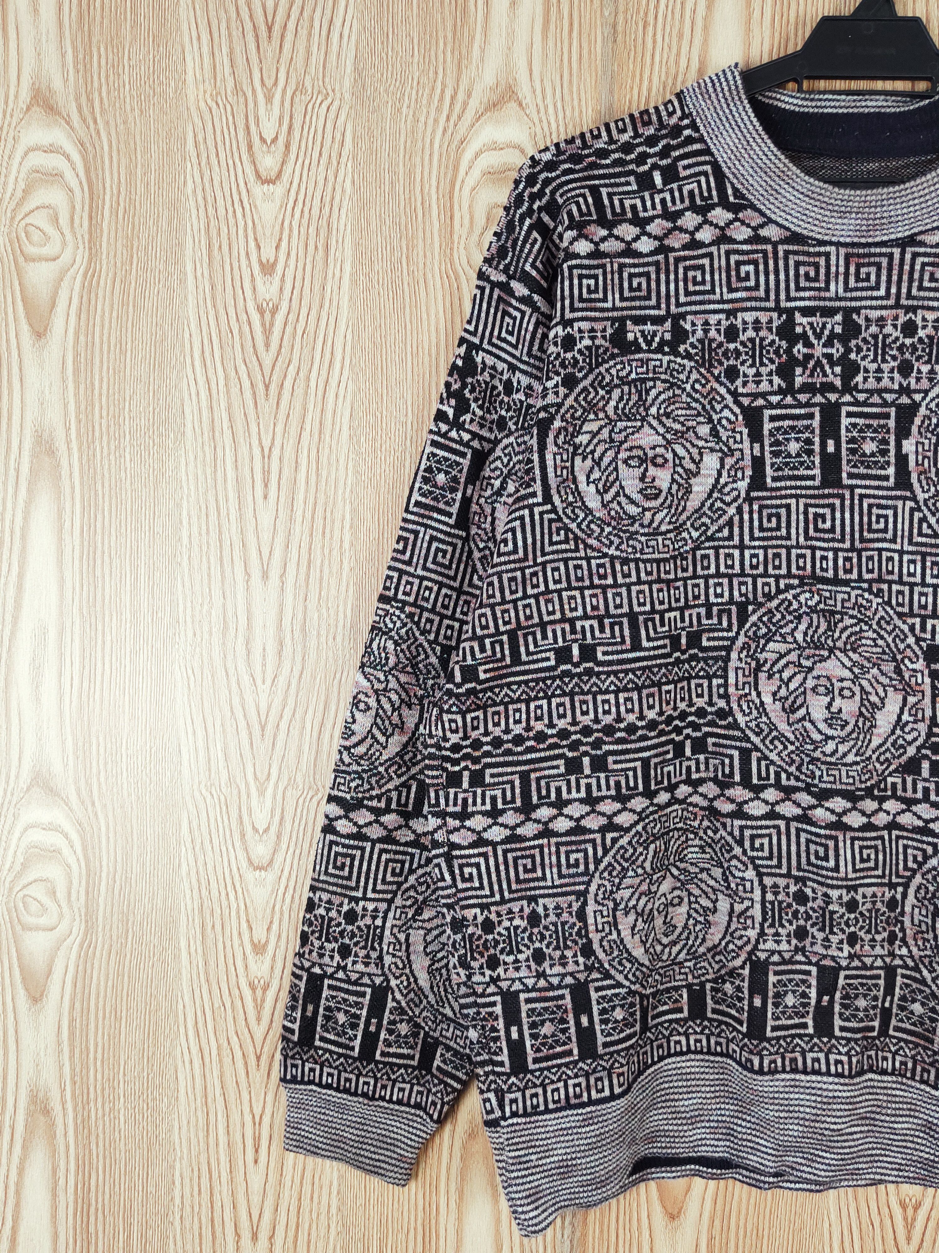 Japanese Brand DL Japan art like versace Knitwear Sweatshirts vintage #W309 Size US L / EU 52-54 / 3 - 3 Thumbnail
