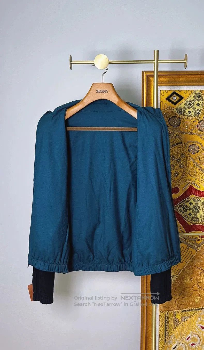 Loro Piana Loro Piana Reversible Blue Bomber Jacket. Size US M / EU 48-50 / 2 - 4 Thumbnail
