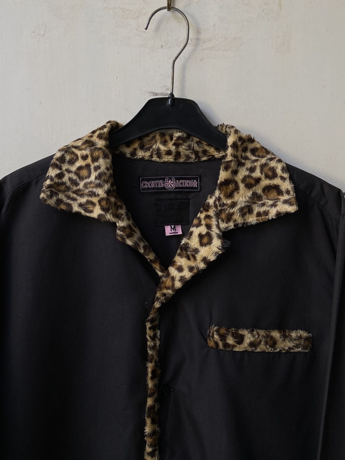 Designer I.C.E COUNTER ACTION Black Shirt Leopard Printed Size US L / EU 52-54 / 3 - 10 Thumbnail