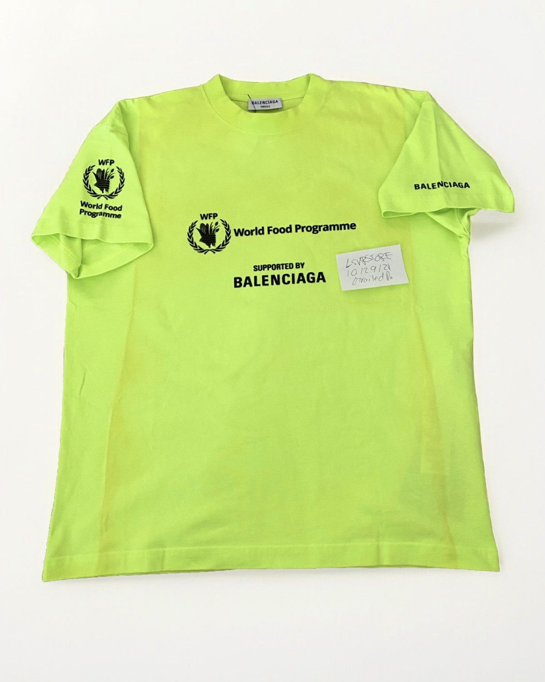 Balenciaga Balenciaga FW22 WFP Vintage Tee Neon Sun Medium Size US M / EU 48-50 / 2 - 3 Thumbnail