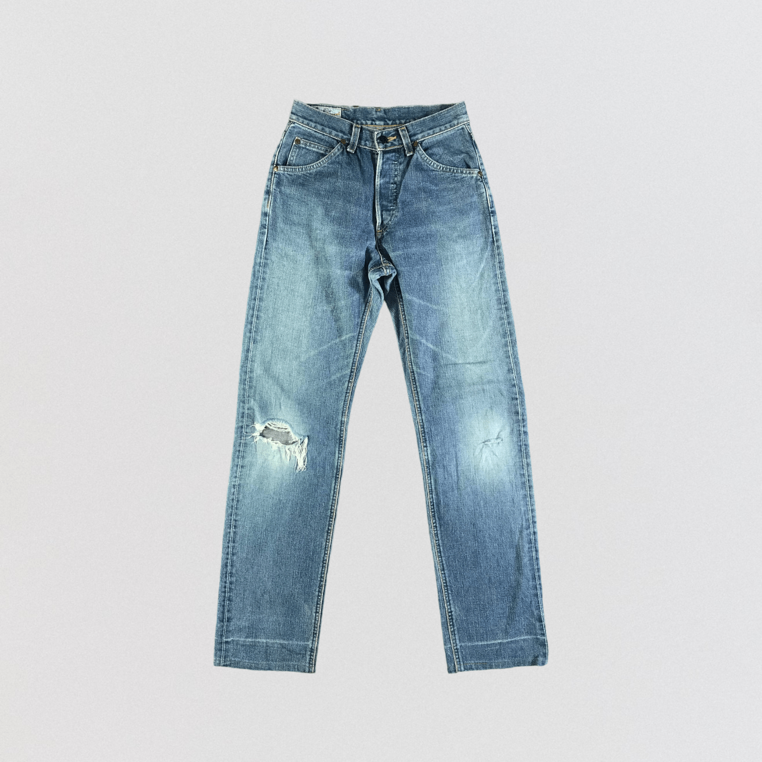 Edwin × Vintage Vintage 90s High Waist Miss Lee Selvedge Jeans-JM3605 Size 27" / US 4 / IT 40 - 1 Thumbnail