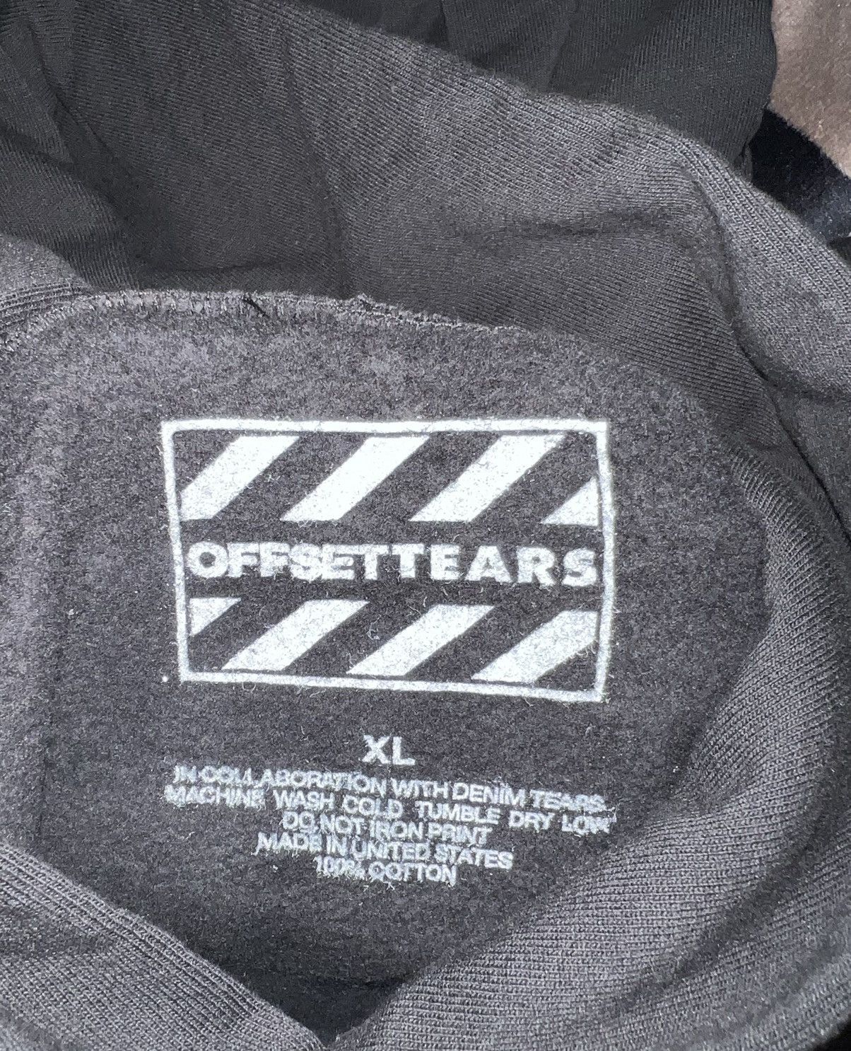 DENIM TEARS Offset Tears Hoodie Size US XL / EU 56 / 4 - 2 Thumbnail