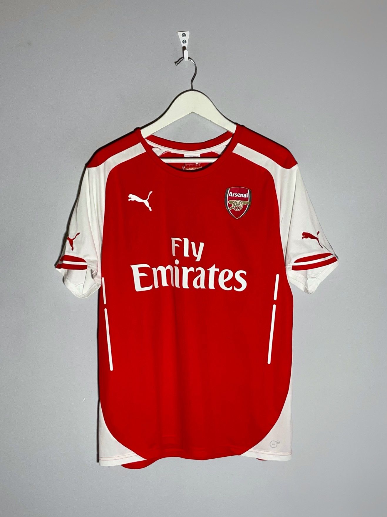 Puma Arsenal FC Puma 2014/15 Home Y2k Streetwear Football Shirt Size US L / EU 52-54 / 3 - 1 Thumbnail