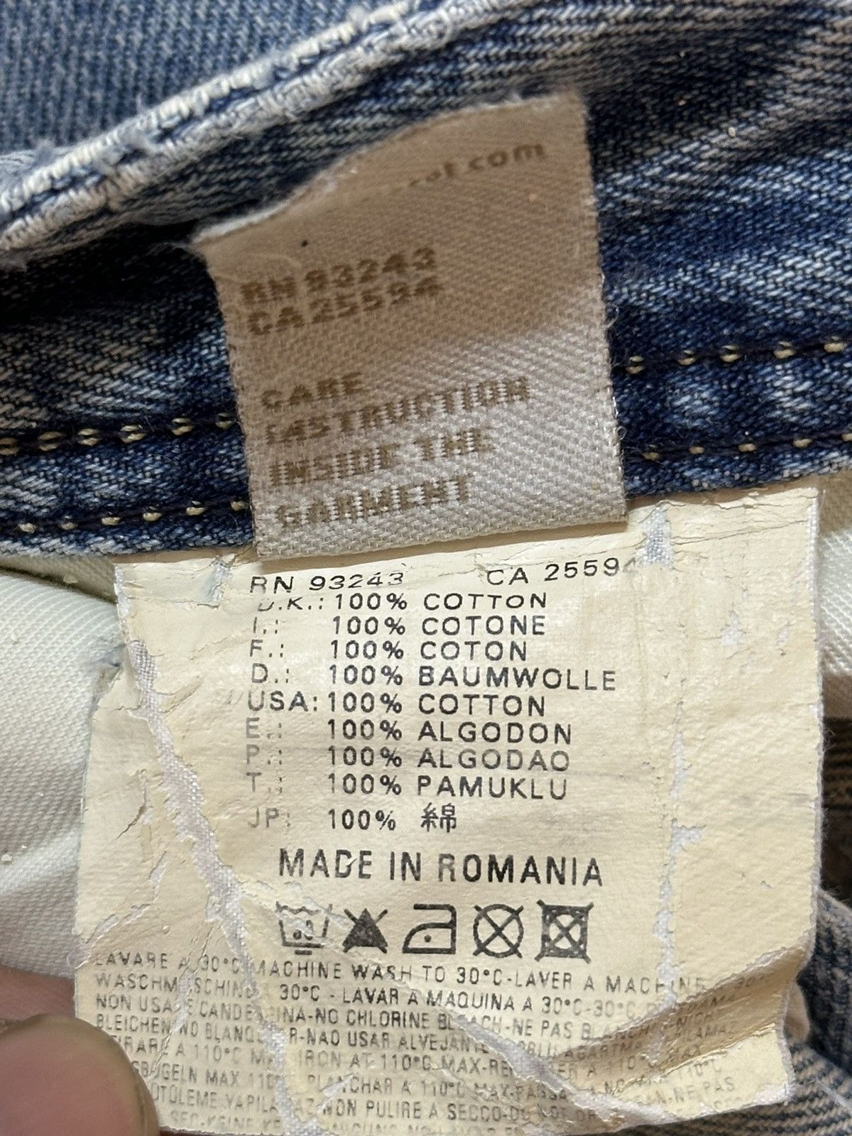 Diesel Vintage Diesel Industry Blue Faded Wash Style Jeans Size US 31 - 10 Thumbnail