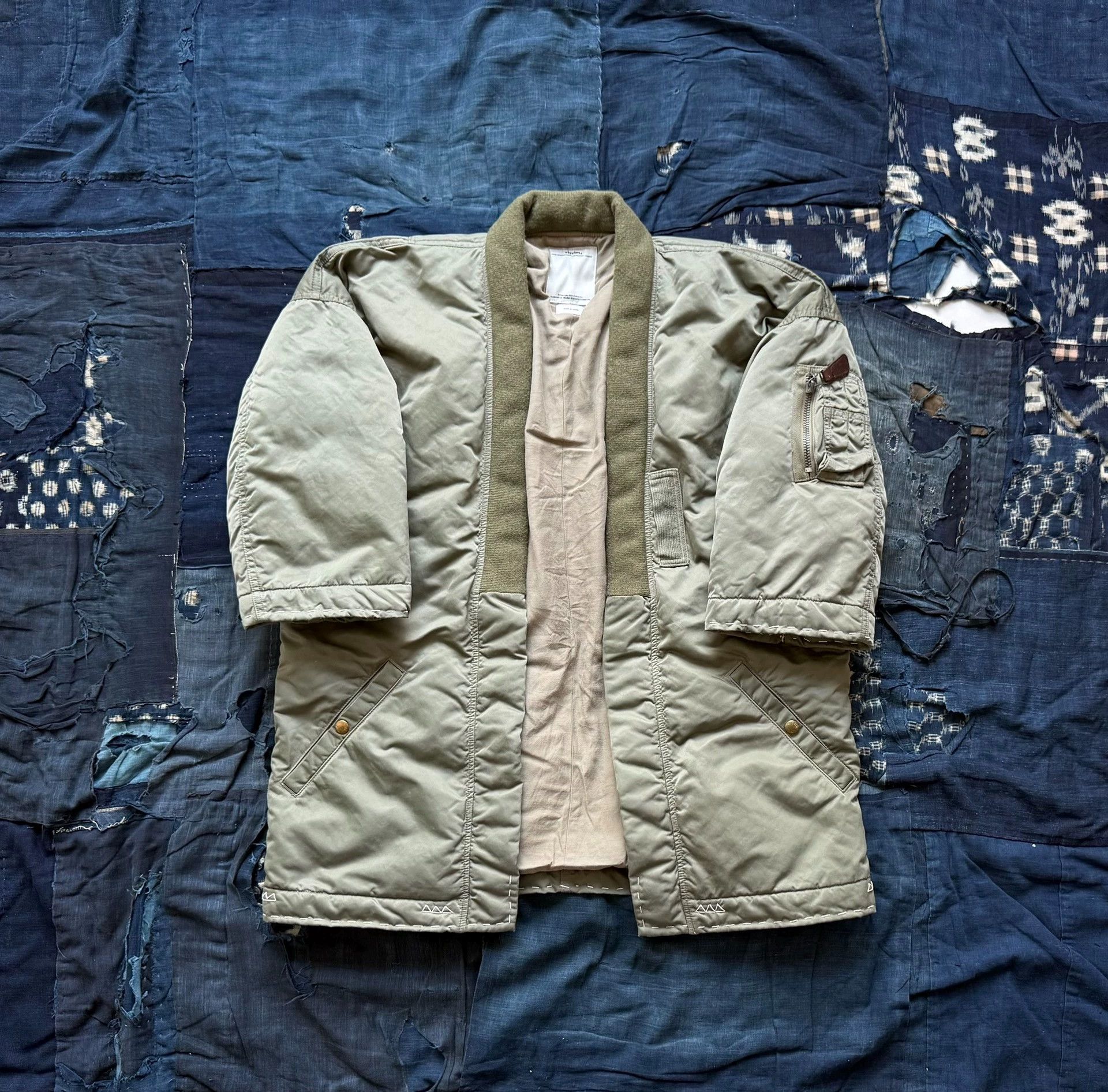 Visvim visvim 16AW Sanjuro Kimono Down Jkt Olive 4 Size US XL / EU 56 / 4 - 2 Thumbnail