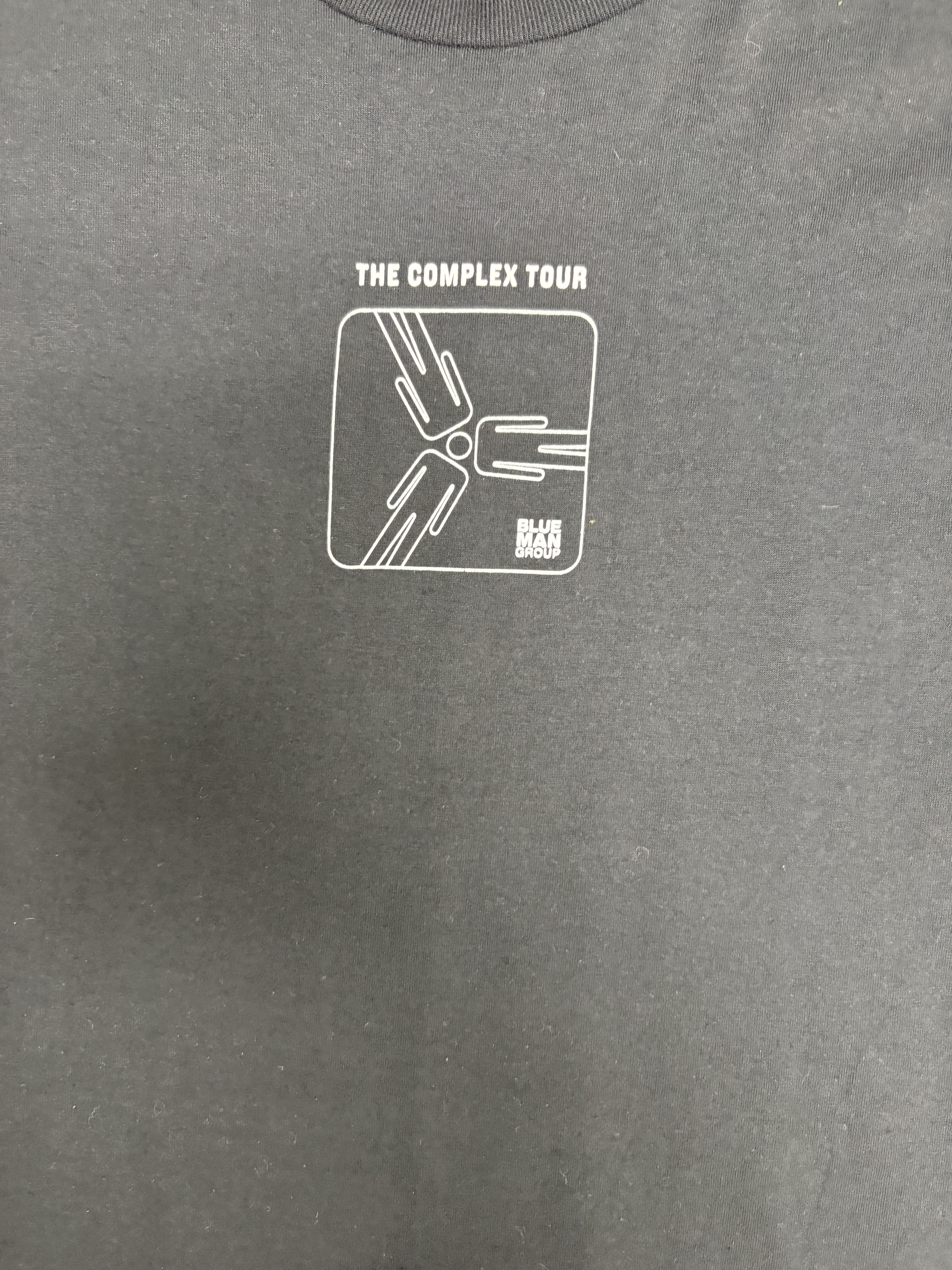 Vintage Blue Man Group The Complex Tour Vintage Black T-Shirt Size US XL / EU 56 / 4 - 2 Thumbnail