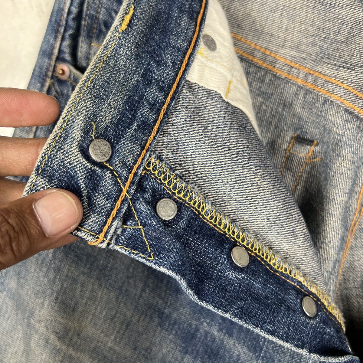 Levi's Vintage Clothing 90s Levis Lvc Lot 66501 Big E Selvedge Denim Jeans Size US 30 / EU 46 - 12 Thumbnail