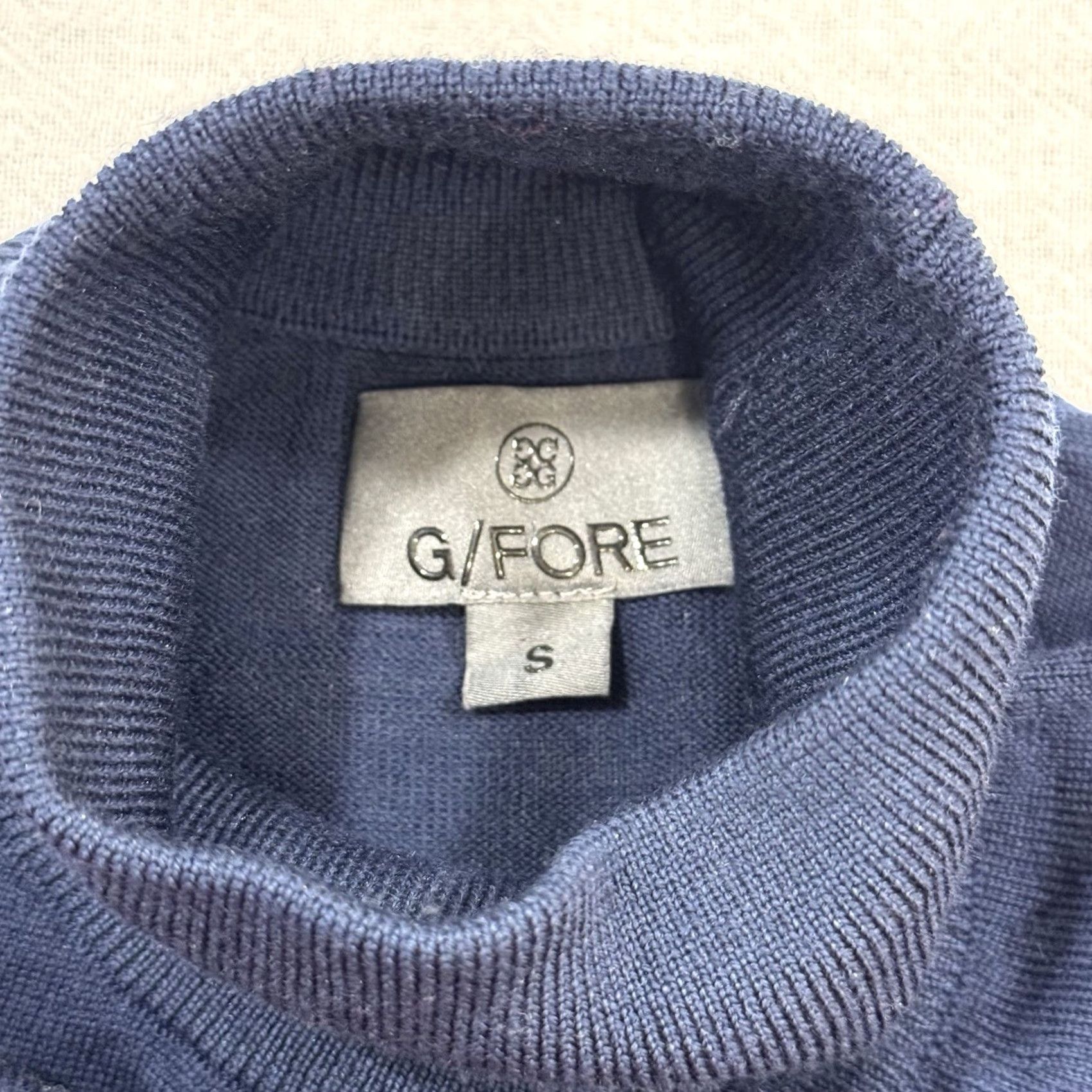 G/FORE G/Fore Merino Wool Turtleneck Striped Sweater Adult Small Multicolor Crew Neck Long Sleeve Pullover Golf Size US S / EU 44-46 / 1 - 3 Thumbnail