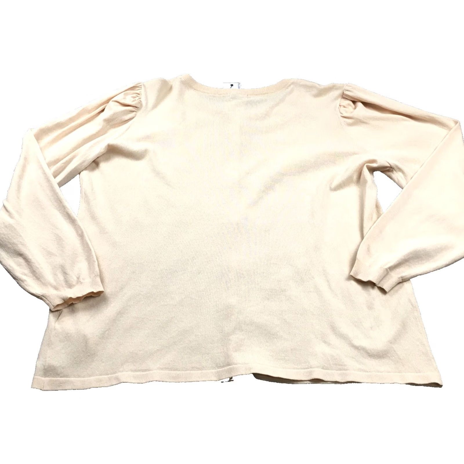 Boohoo Boohoo Womens Cardigan Sweater Sz 20 Ivory Button Up Pearl Buttons Classic NWT Size 3XL / US 20-22 - 5 Thumbnail