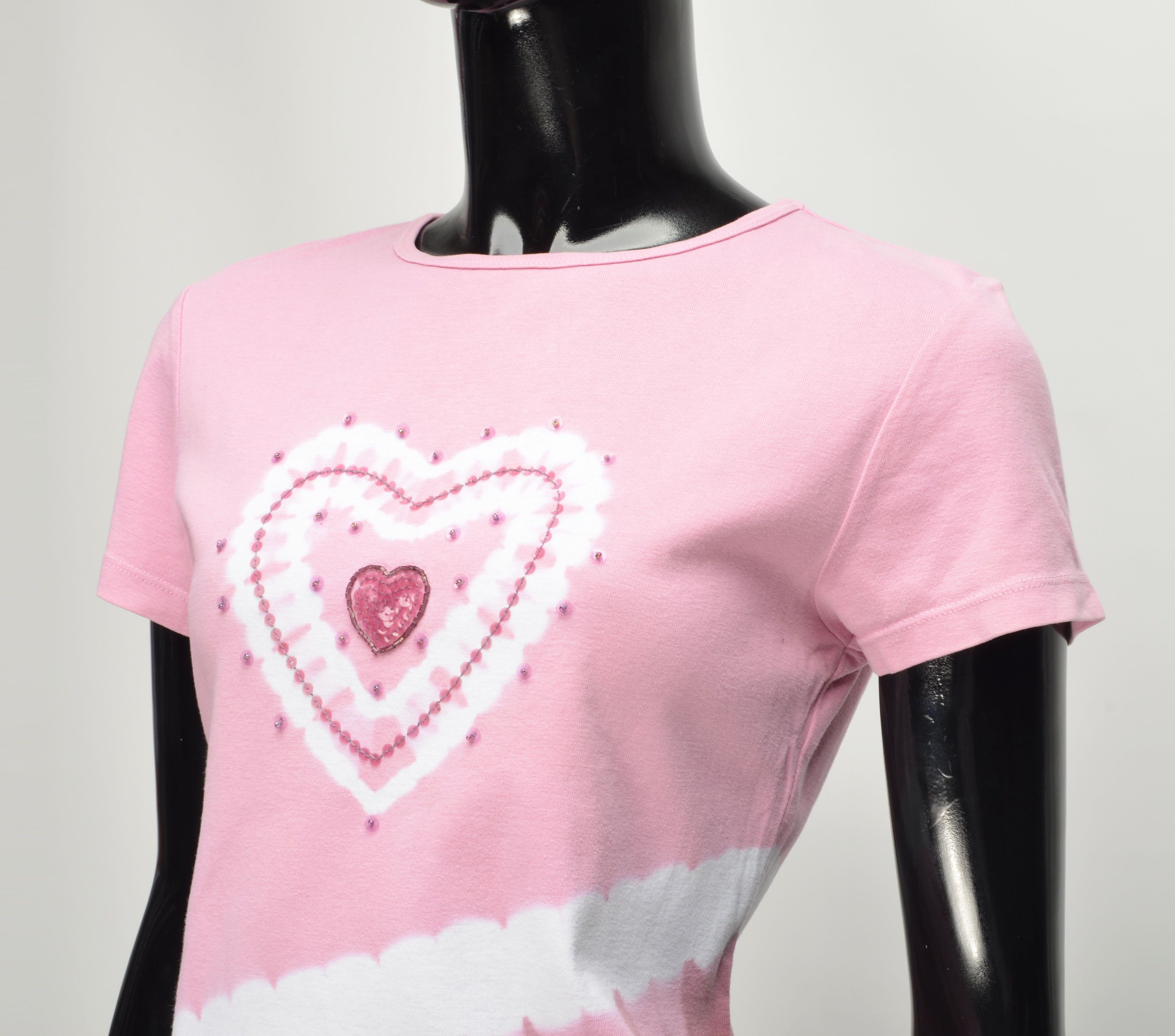 NEXT Vintage Next Y2K 2000's Babydoll Pink T-shirt Top Size M / US 6-8 / IT 42-44 - 2 Thumbnail