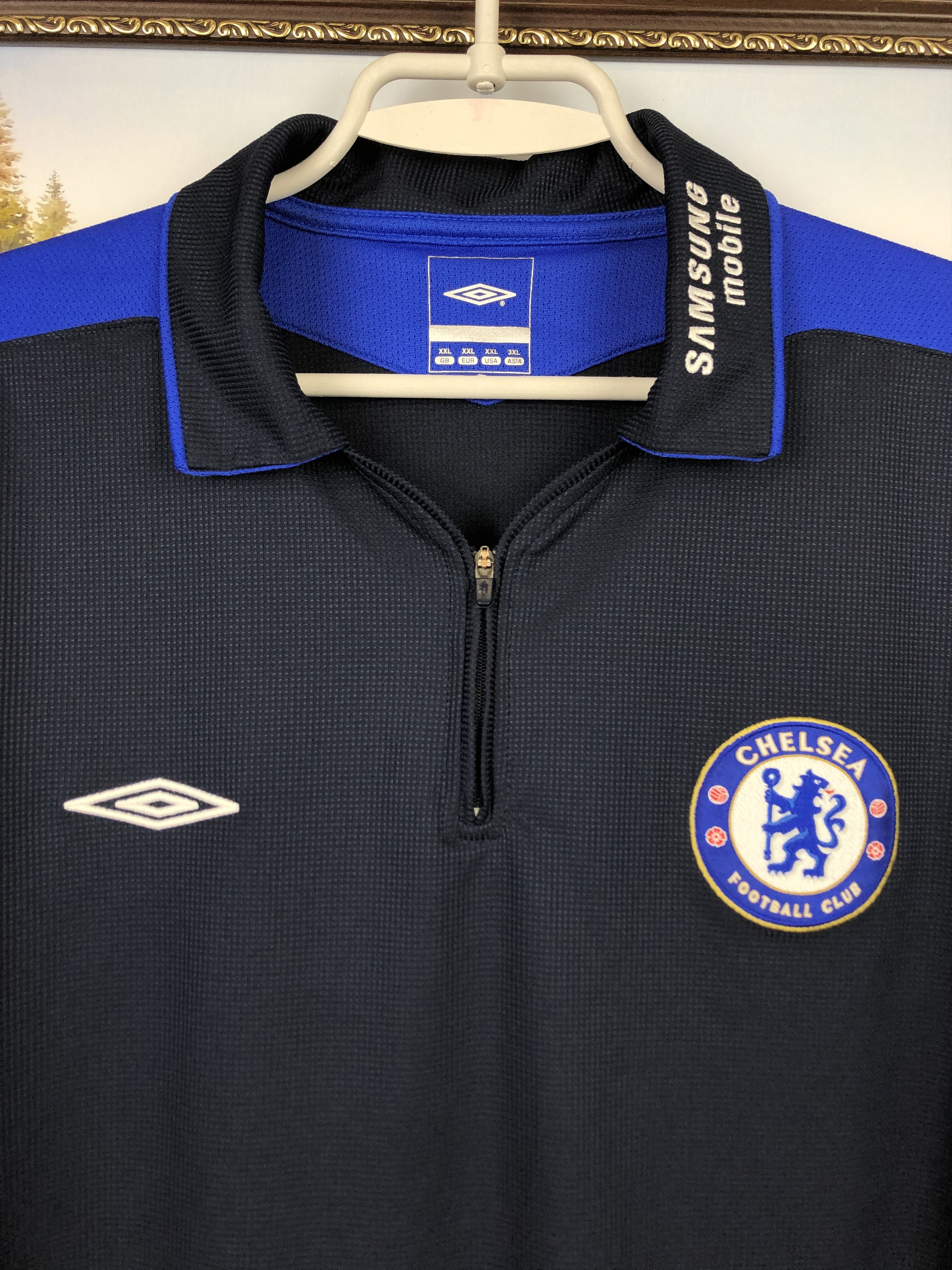 Umbro Vintage Umbro Chelsea Football Train Shirt Soccer Jersey Size US XXL / EU 58 / 5 - 3 Thumbnail