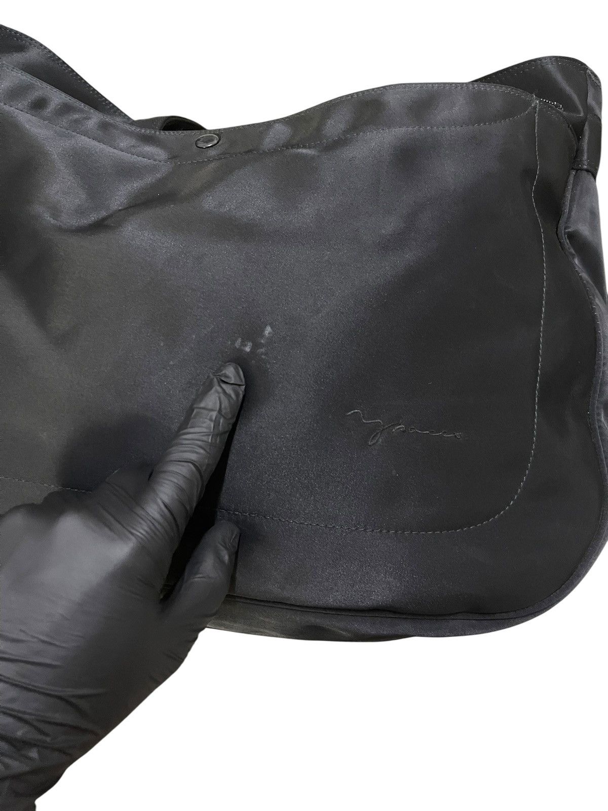 Japanese Brand × Yohji Yamamoto Y’Saccs Big Black Nylon Travel Bags Size ONE SIZE - 8 Thumbnail