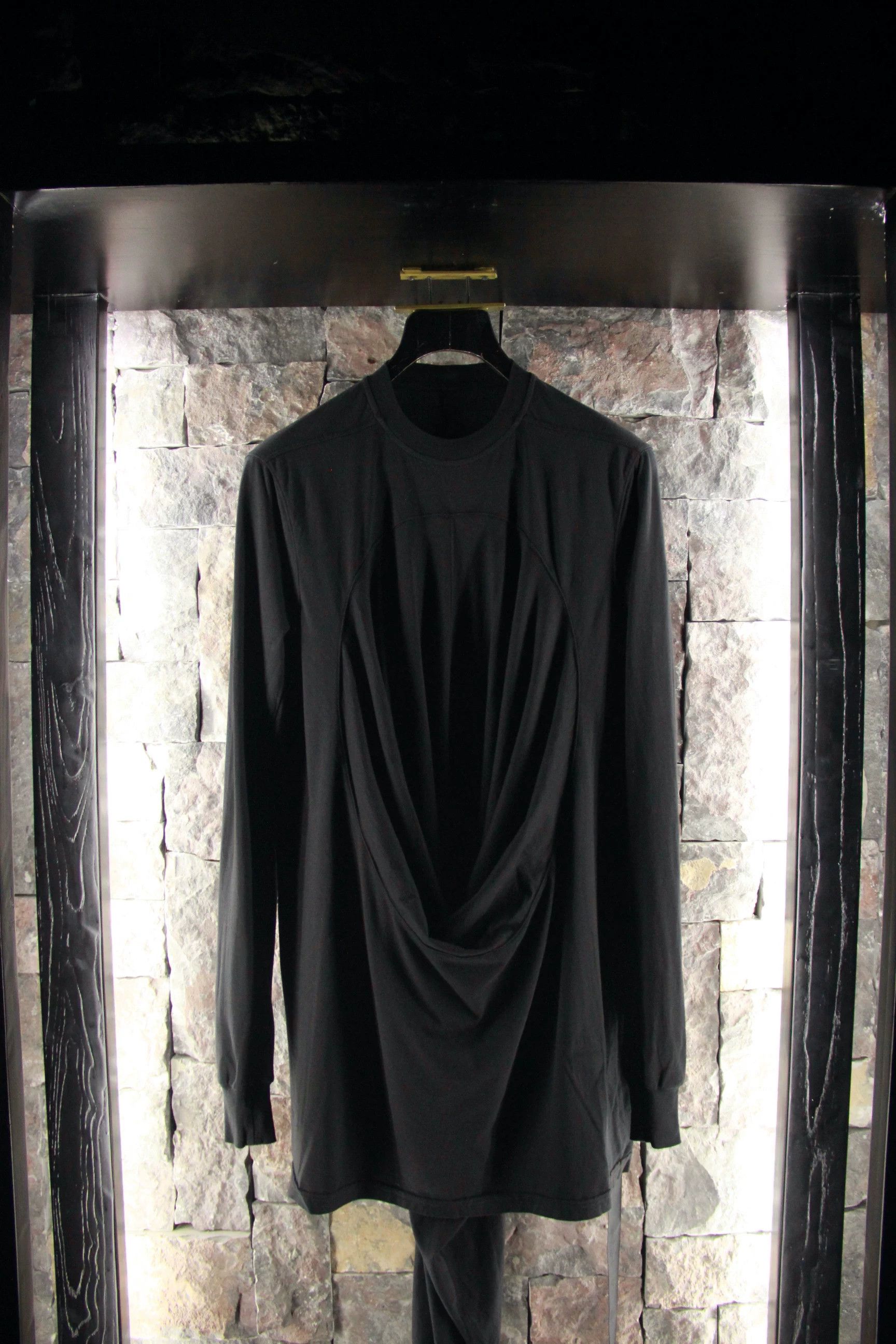 Rick Owens Rick Owens Black Hoodie Men xs Size US XS / EU 42 / 0 - 1 Thumbnail