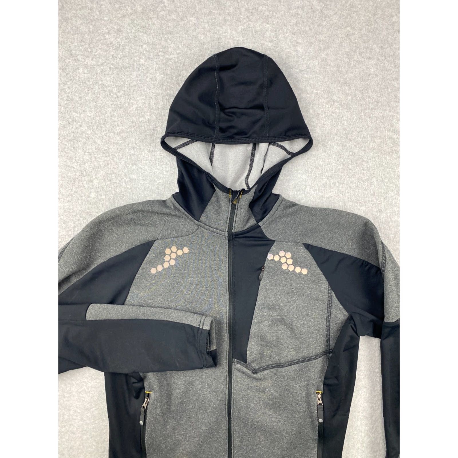 Mountain Hardwear Mountain Hardwear Hoodie Mens Small S Full Zip Pockets Reflective Running Gray Shirt Size US S / EU 44-46 / 1 - 3 Thumbnail