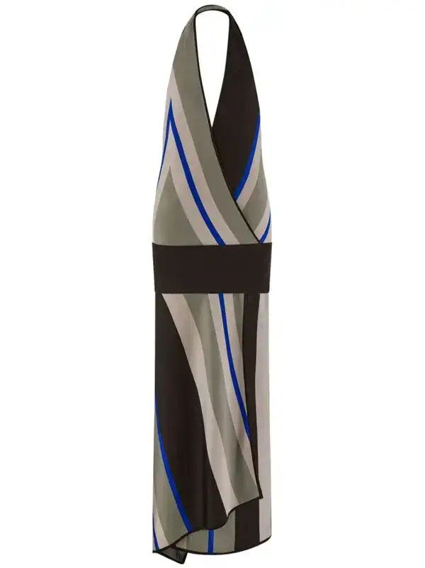 Salvatore Ferragamo o1y0326 Midi Dress in Multicolor Size M / US 6-8 / IT 42-44 - 1 Thumbnail