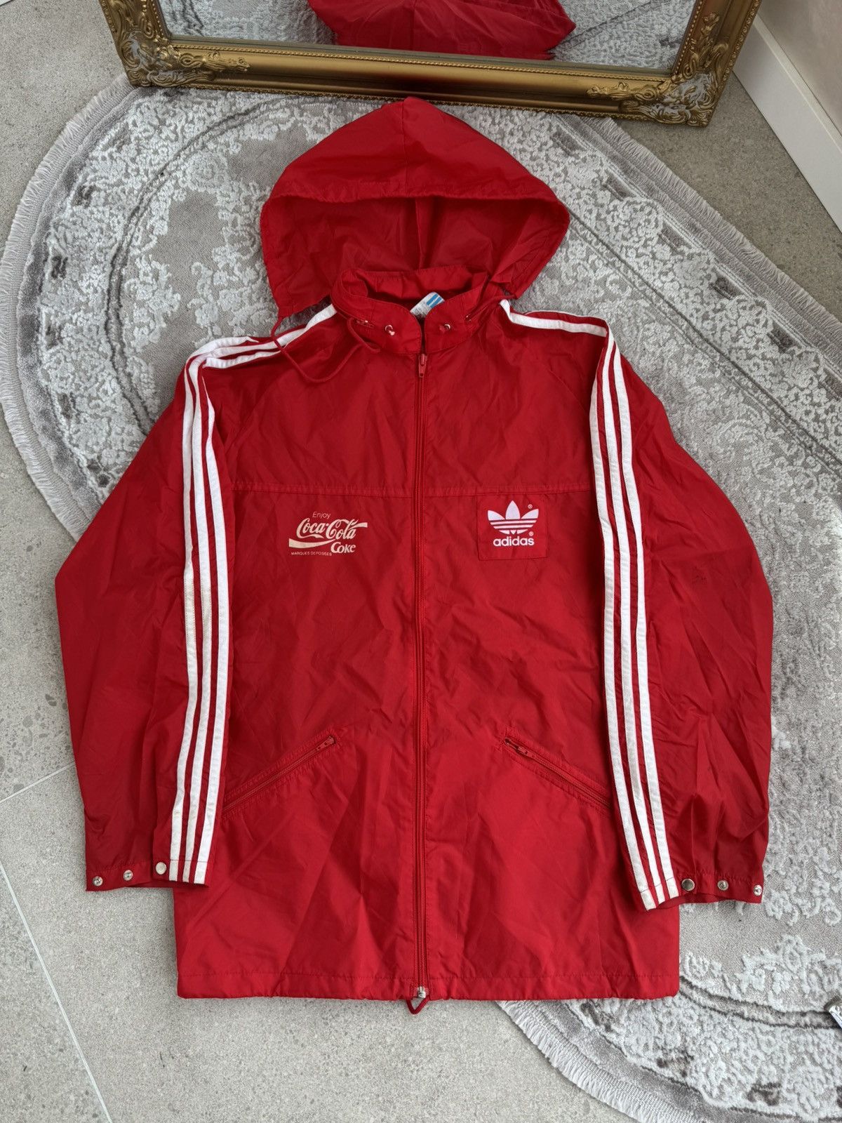 Adidas Adidas Coca Cola vinatge light jacket Size US XL / EU 56 / 4 - 1 Thumbnail