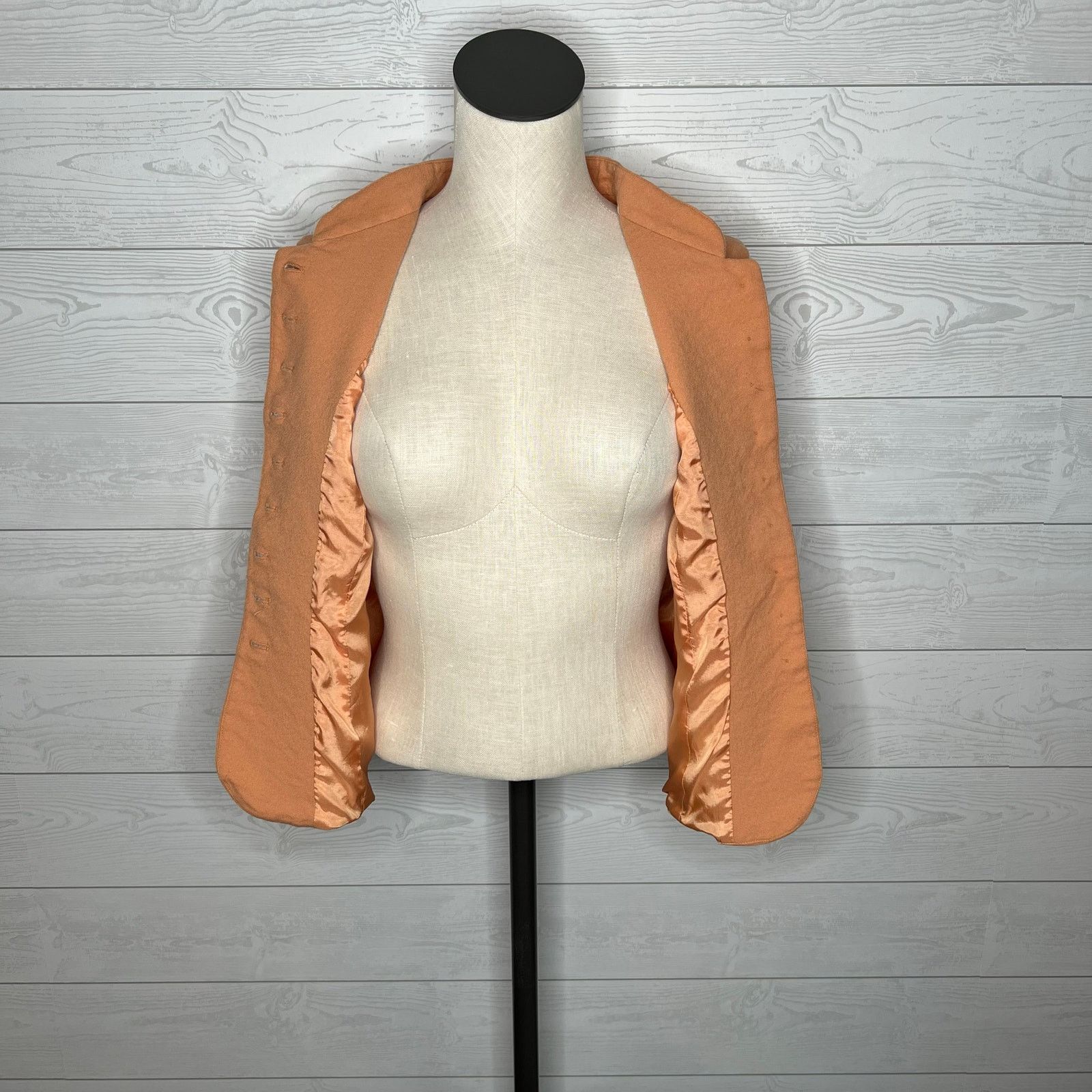 Other vintage 70s peach button front vest mandarin collar size 10 Size L / US 10 / IT 46 - 4 Thumbnail