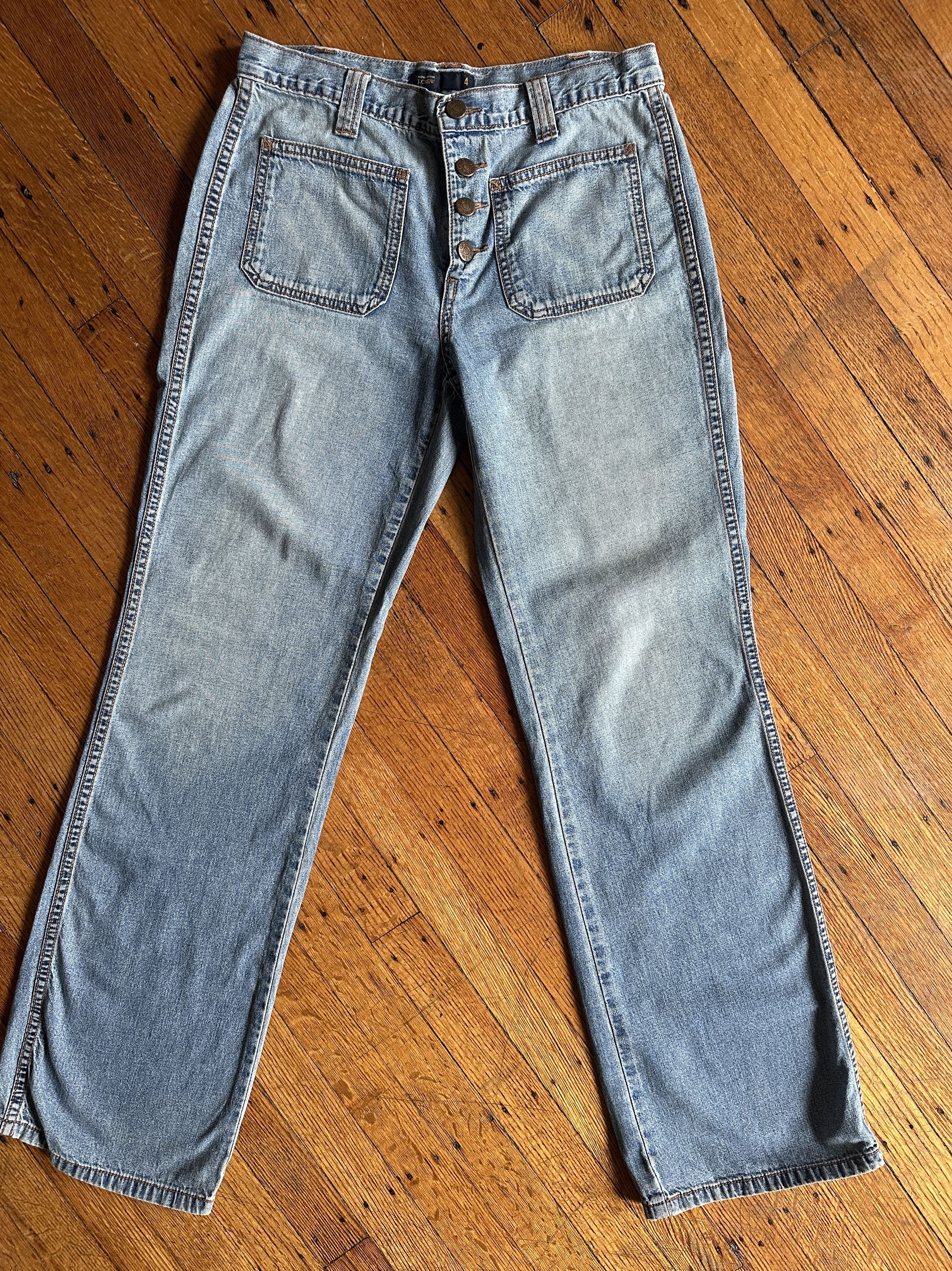 J.Crew Vintage J.Crew low rise front patch pocket jeans wmn's sz 4 Size 25" / US 0 / IT 36 - 1 Thumbnail