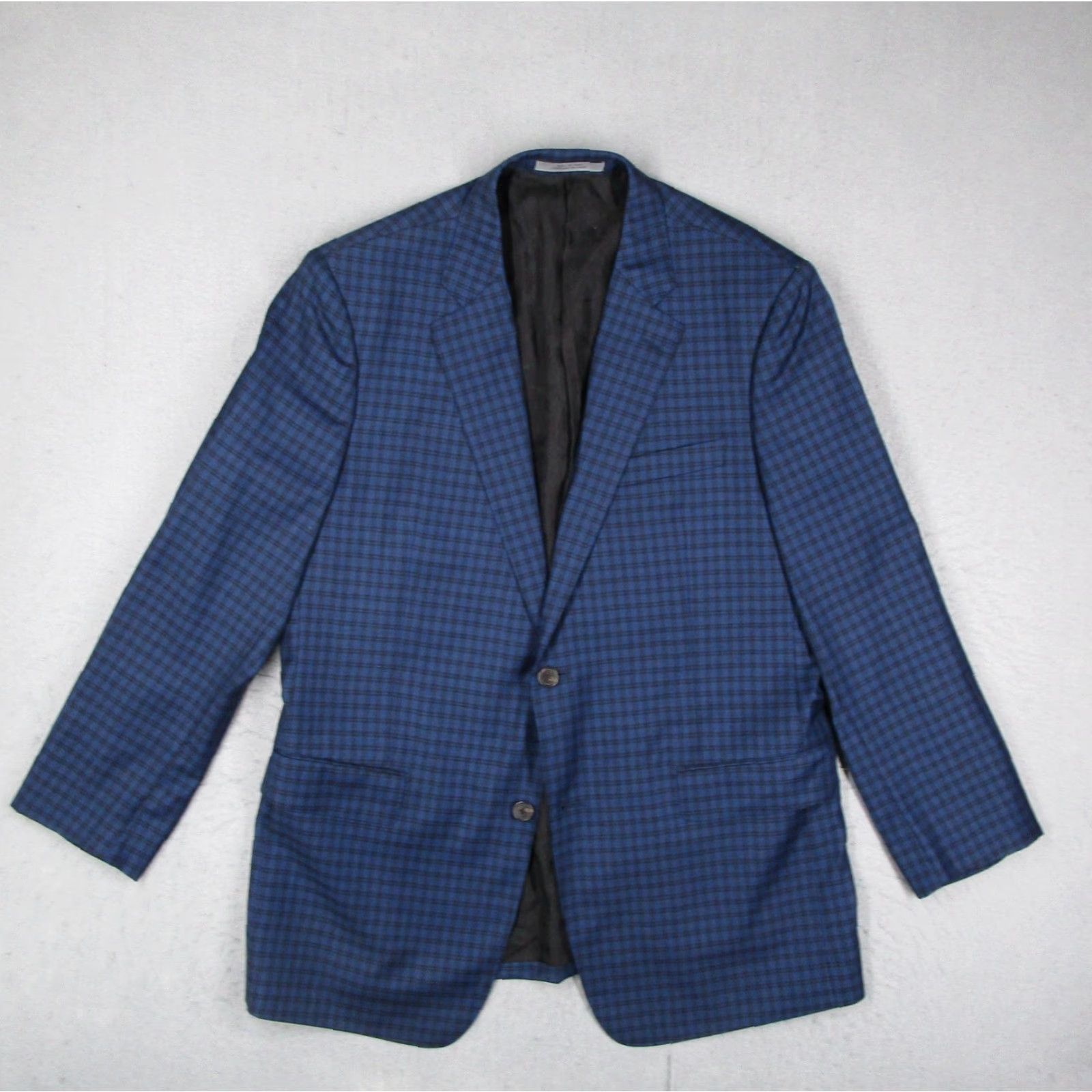 Nordstrom VINTAGE John W. Nordstrom Sport Coat Blazer 44L Blue Wool Check Men’s Coat 2 Piece - Not applicable? Size 44R - 2 Thumbnail