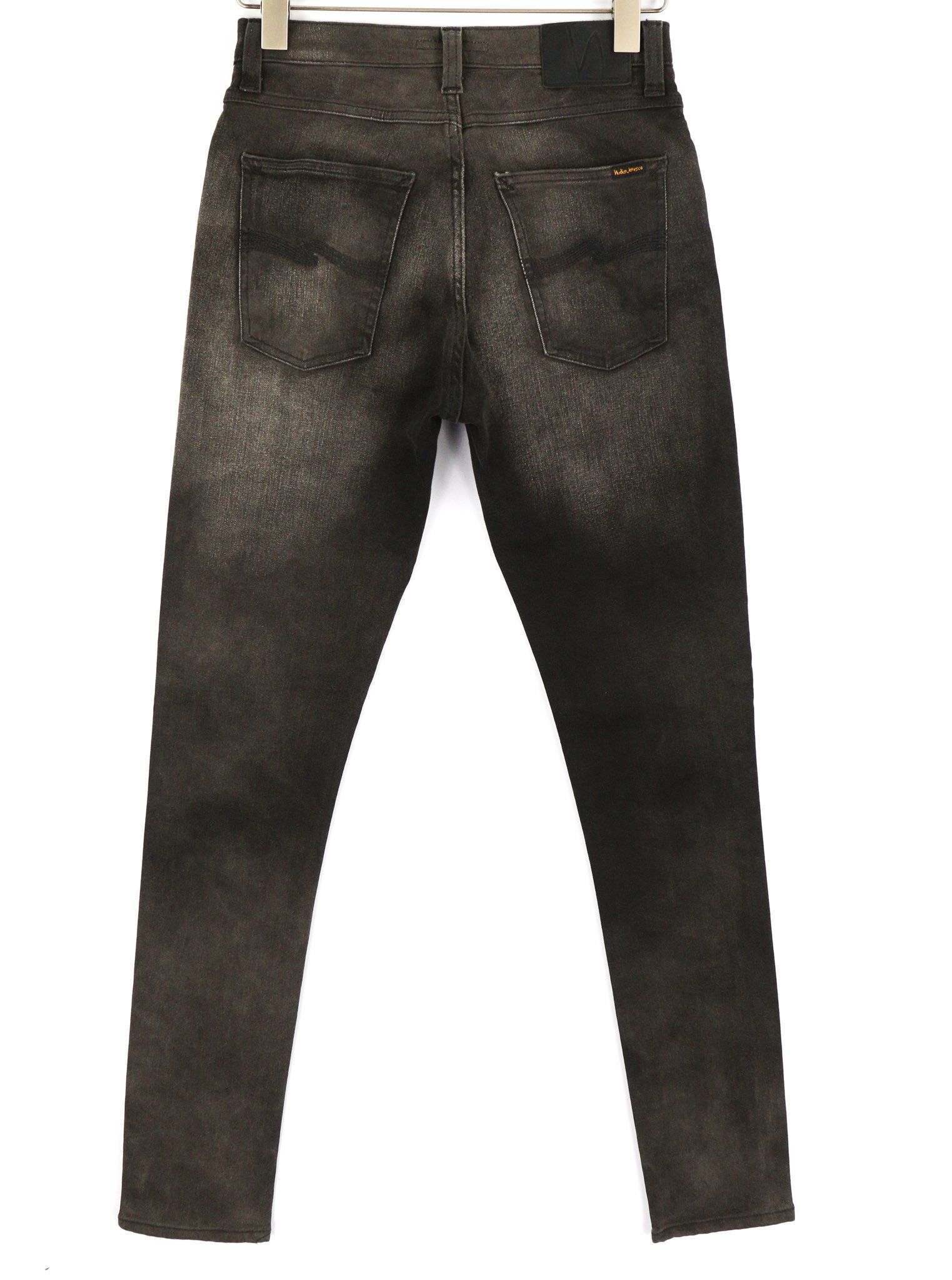 Nudie Jeans PIPE LED W29/L32 Grey Marble Organic Skinny Zip Dark 81917 Size US 29 - 2 Thumbnail
