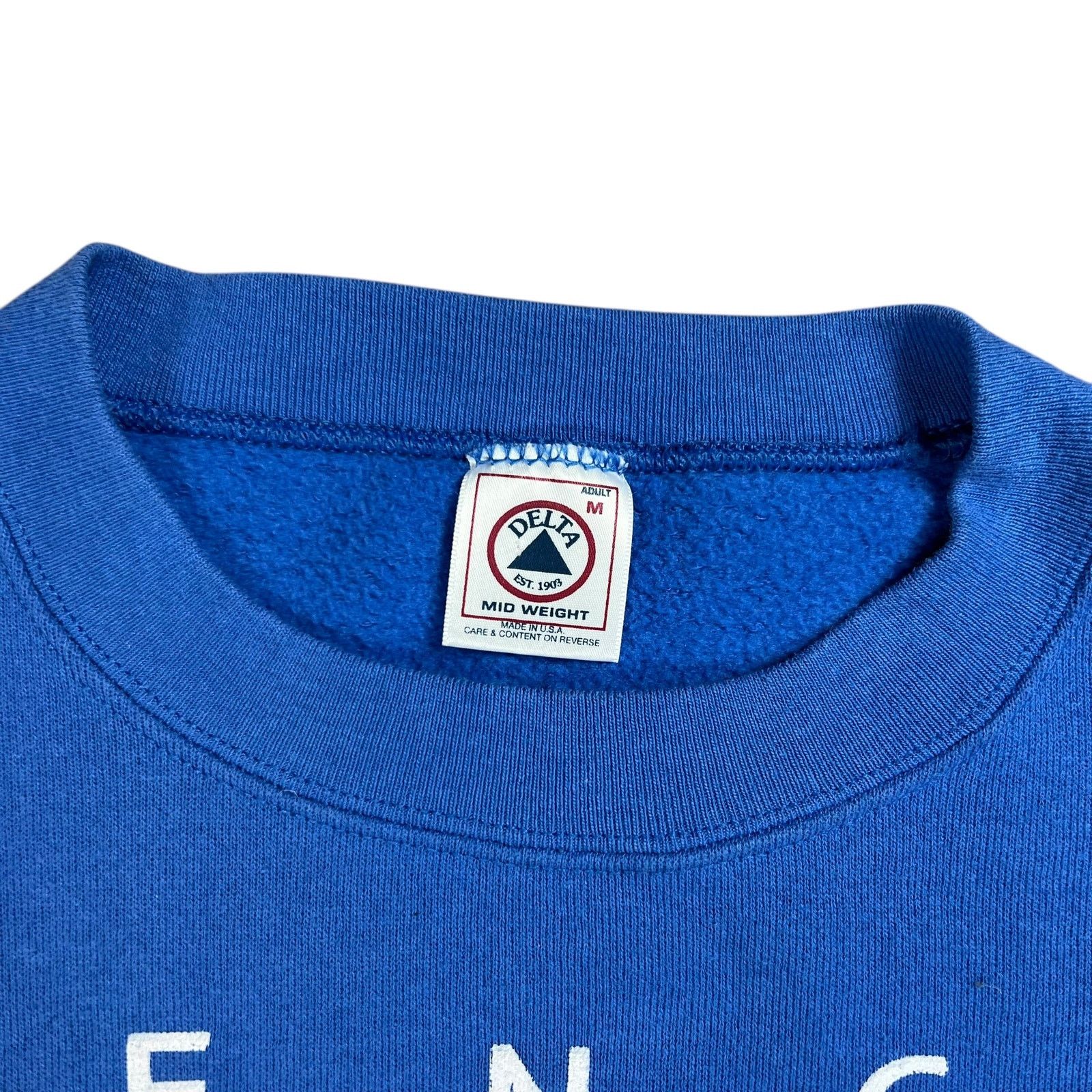 Delta × NFL × Vintage Vintage 1997 New England Patriots NFL Fox Spell Out Crewneck Size US M / EU 48-50 / 2 - 5 Thumbnail