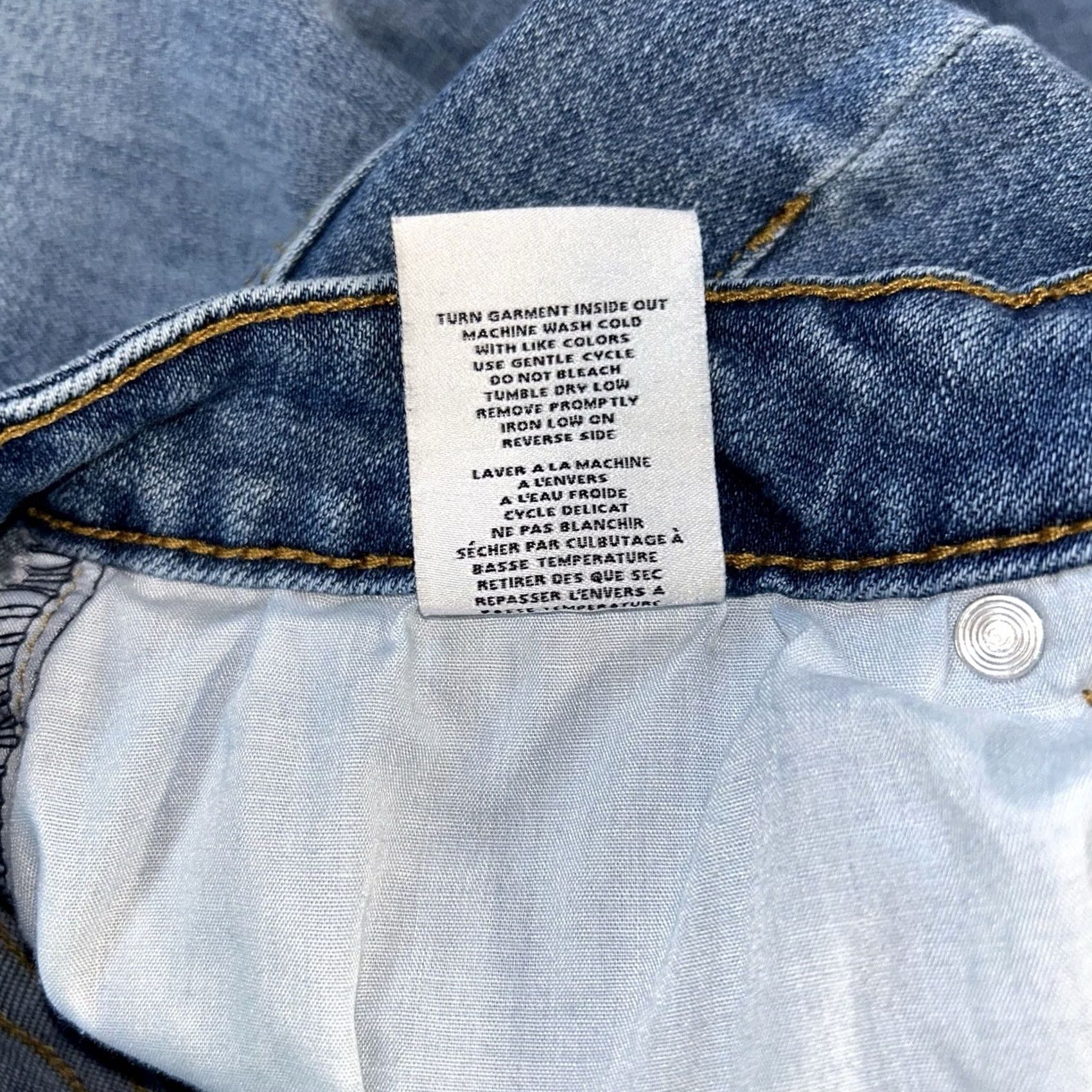 Vintage Oat New York High Rise Denim Blue Jean Ankle Fray Women’s 29 Size 29" - 6 Thumbnail