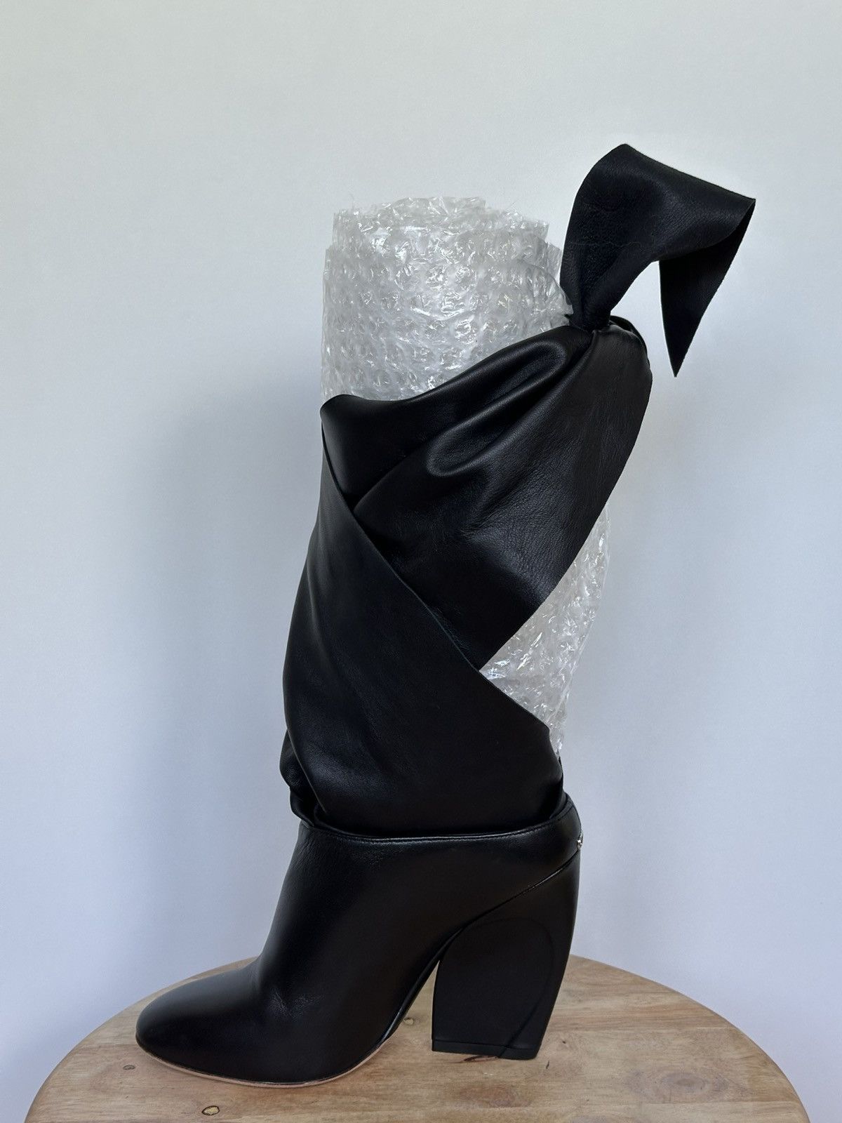 Designer × Dior Dior leather tied boots Rare Size US 5 / IT 35 - 1 Thumbnail