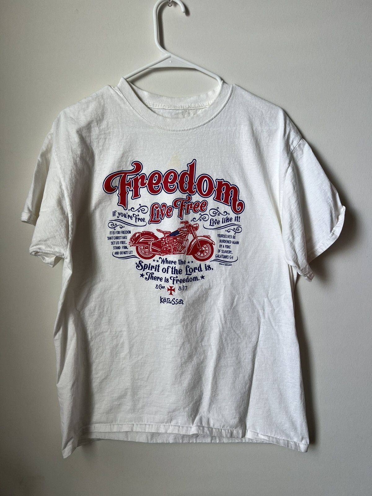 Vintage Vintage Y2K Jesus Motorcycle Shirt Size US XL / EU 56 / 4 - 1 Thumbnail