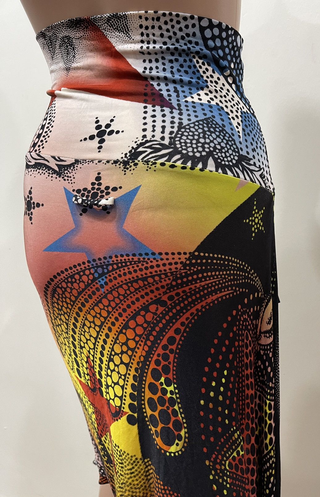 Jean Paul Gaultier Vintage 1990’s Jean Paul Gaultier Mesh Graffiti Mini Skirt Size 32" / US 10 / IT 46 - 12 Thumbnail