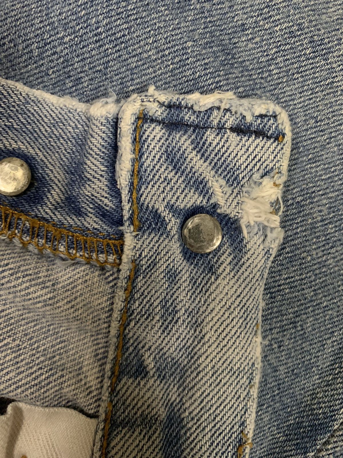 Levi's Vintage 80s Levis 501 Repaired Distressed Jeans Size 30x30 Size US 30 / EU 46 - 5 Thumbnail