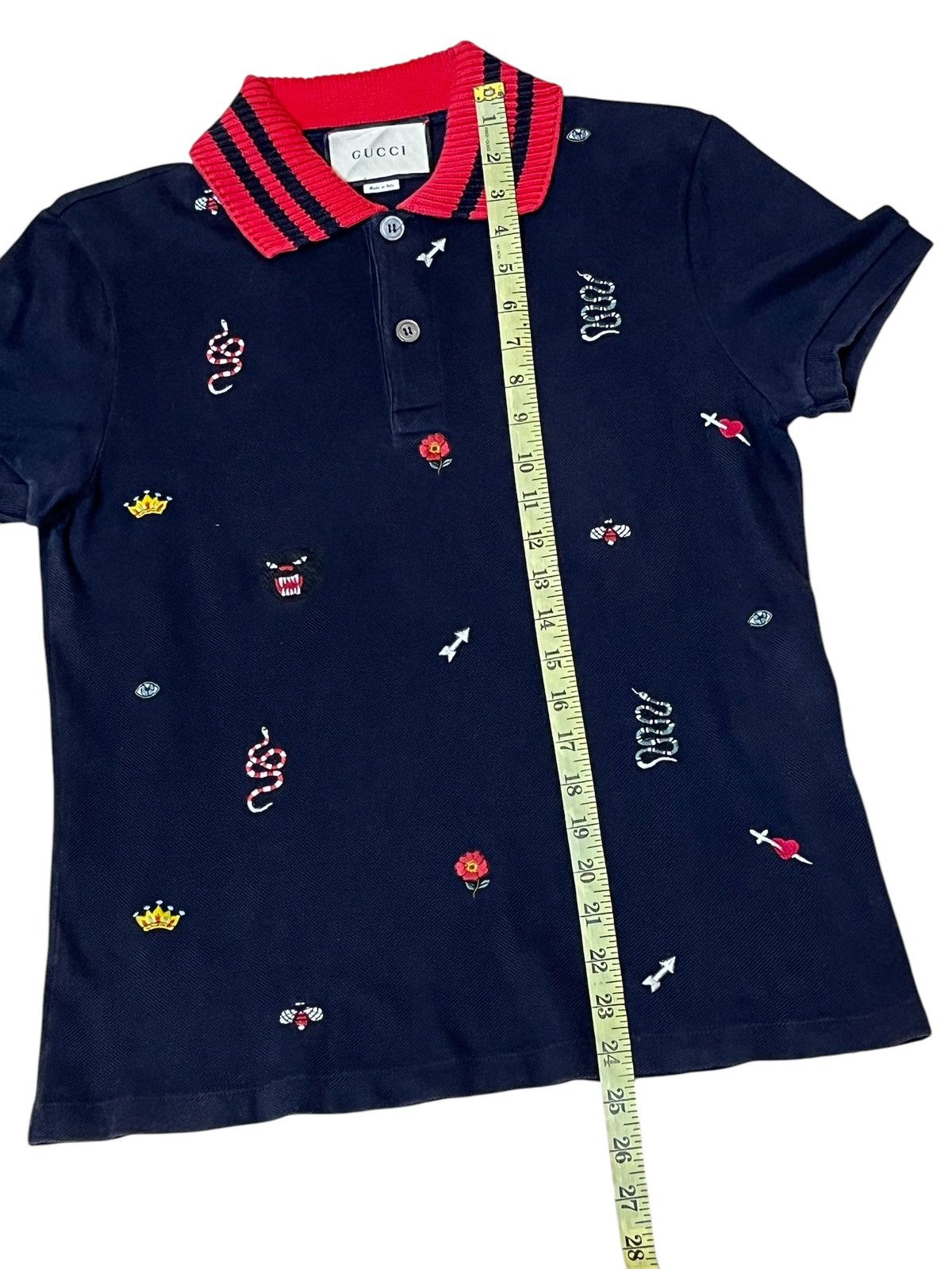 Gucci GUCCI EMBROIDERY LOGO-ALESSANDRO MICHELE POLO SHIRT Size US S / EU 44-46 / 1 - 11 Thumbnail