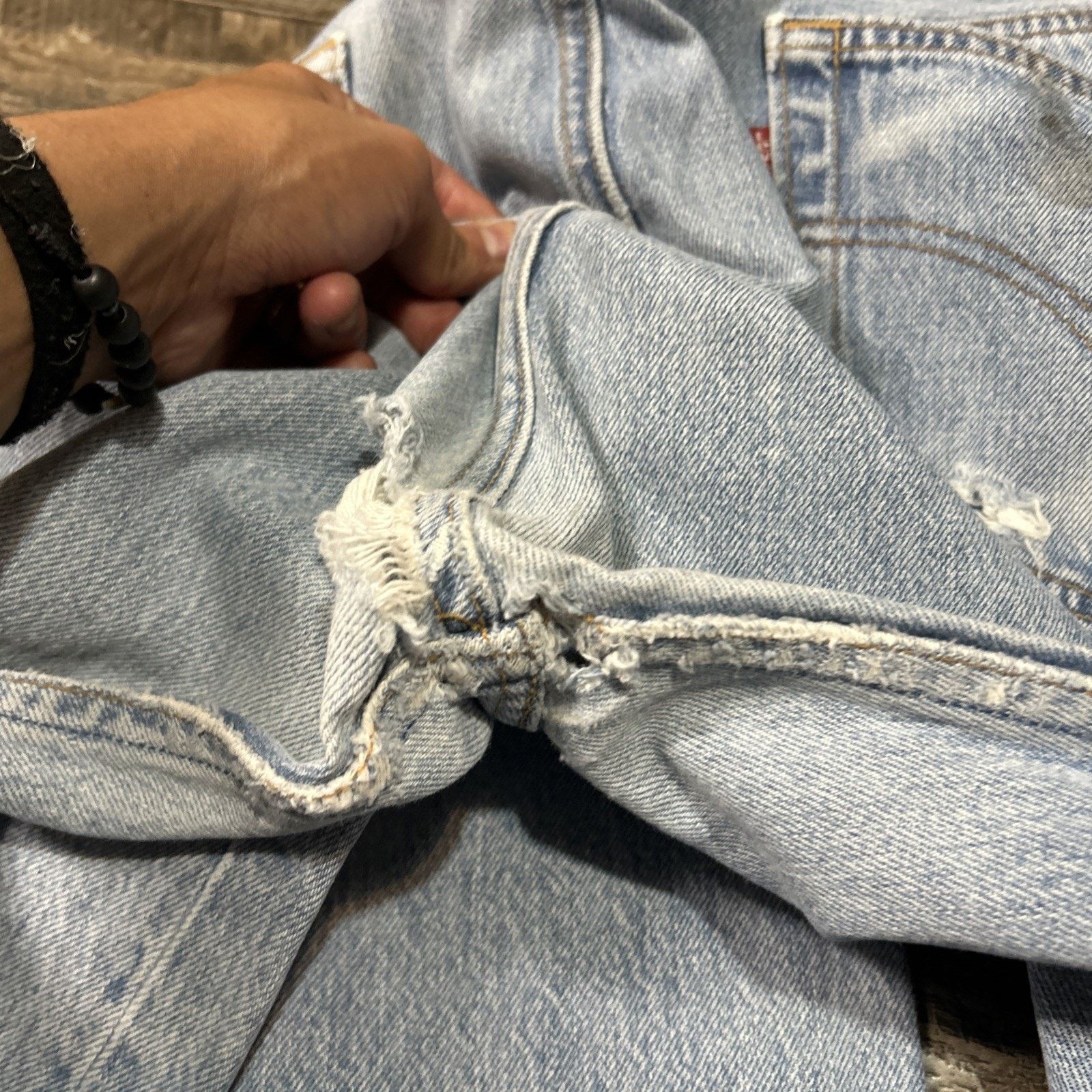 Levi's Lot 2 Levis 501 Cotton Jeans 46x38 USA Made 90s Button Fly Size US 44 / EU 60 - 4 Thumbnail
