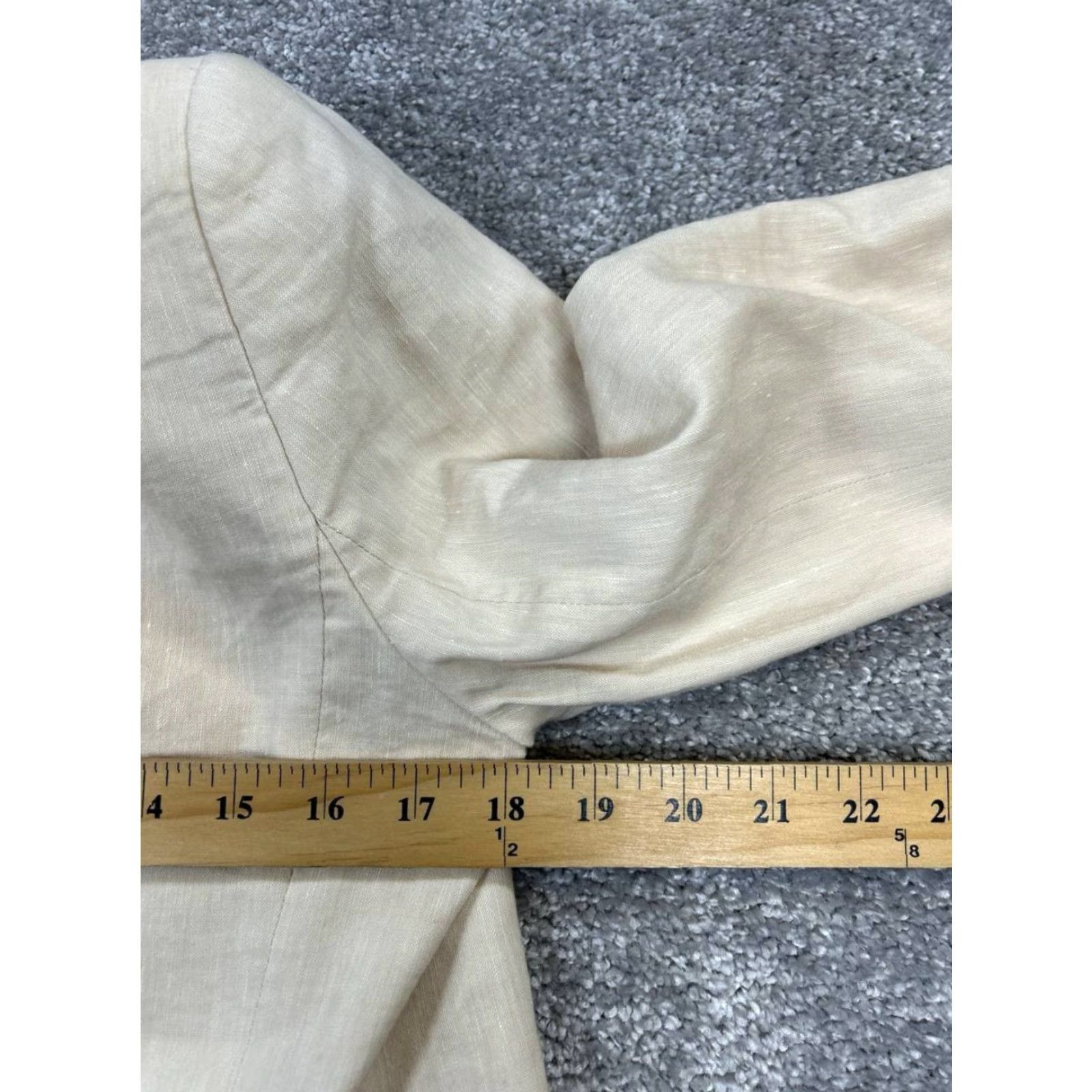 Theory Theory Jacket Womens 12 Beige Wool Blend Open Front Sports Coat Size XL / US 12-14 / IT 48-50 - 7 Thumbnail