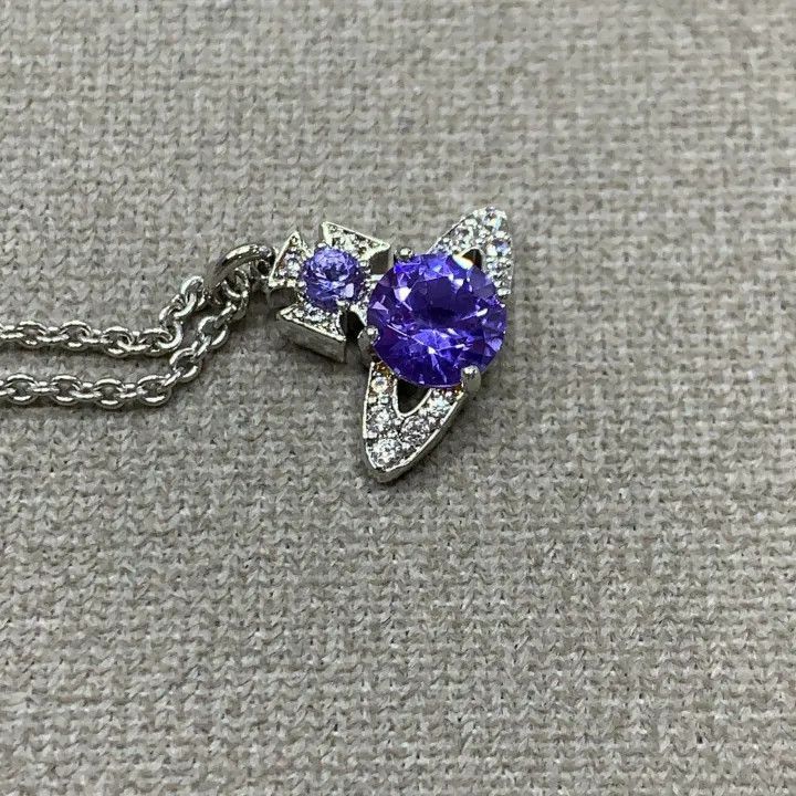 Vivienne Westwood Vivienne Westwood Ismene Saturn Pendant Necklace -2507 Size ONE SIZE - 3 Thumbnail