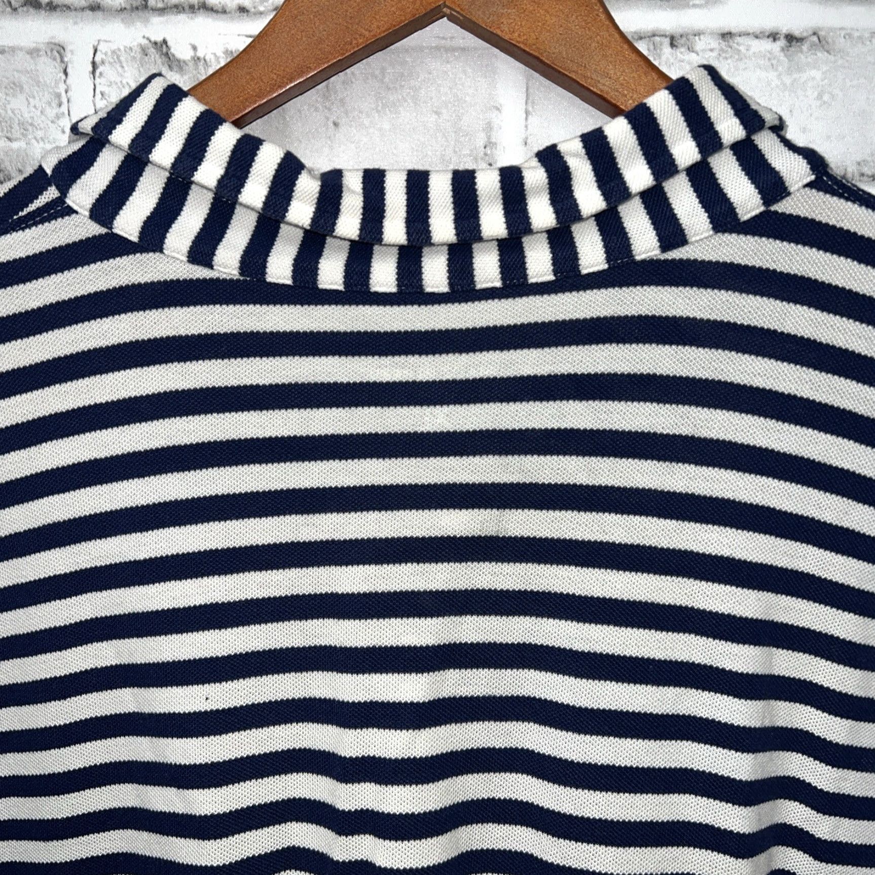 Vintage B Draddy Shirt Mens XL White Striped Polo Size US XL / EU 56 / 4 - 5 Thumbnail
