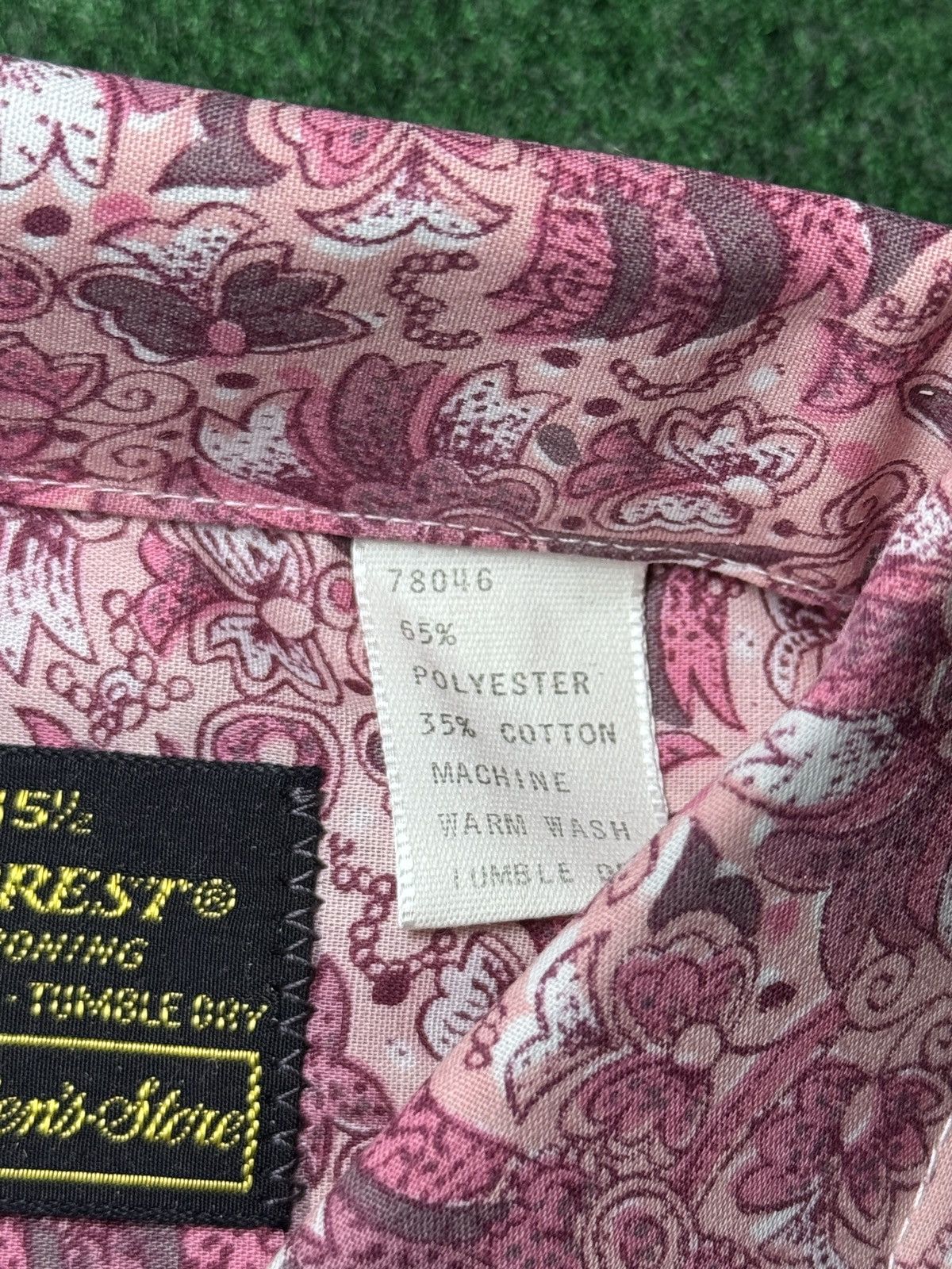 Sears Vintage 70s Deadstock Sears Berry Paisley Button Up Shirt Size US L / EU 52-54 / 3 - 6 Thumbnail