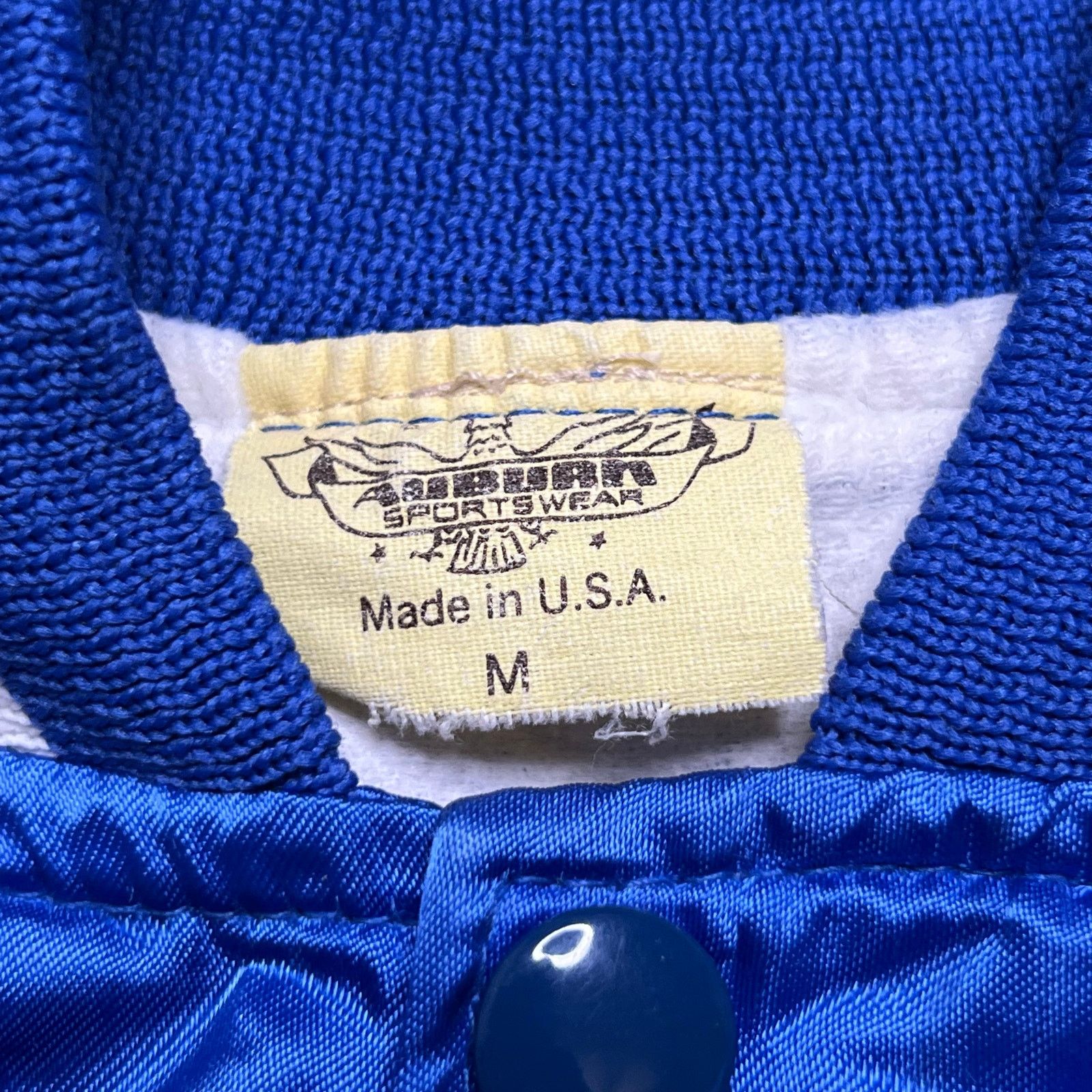 Vintage Vintage Nevada State Satin Jacket USA Blue Snap Bomber M Size US M / EU 48-50 / 2 - 2 Thumbnail