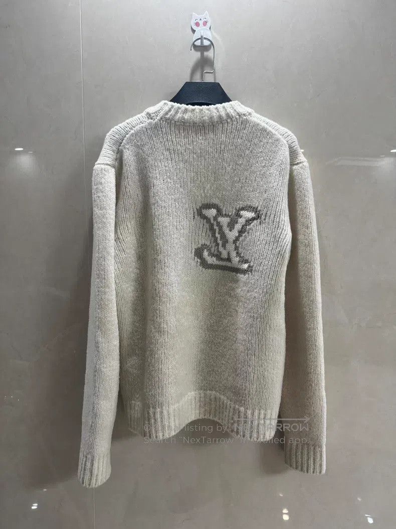 Louis Vuitton Louis Vuitton White Teddy Wool Sweater Size US S / EU 44-46 / 1 - 2 Thumbnail