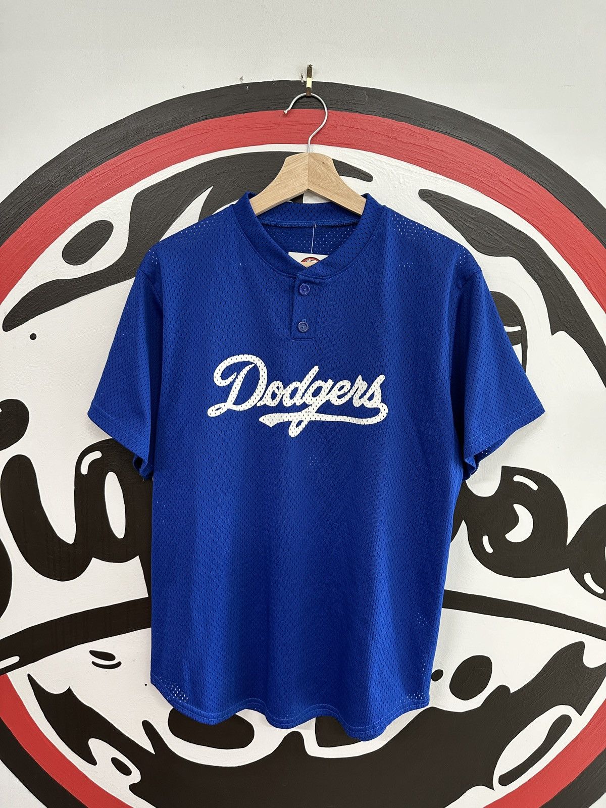 MLB × Vintage Vintage Y2K Los Angeles Dodgers Mesh Jersey Fits L Size US L / EU 52-54 / 3 - 1 Thumbnail