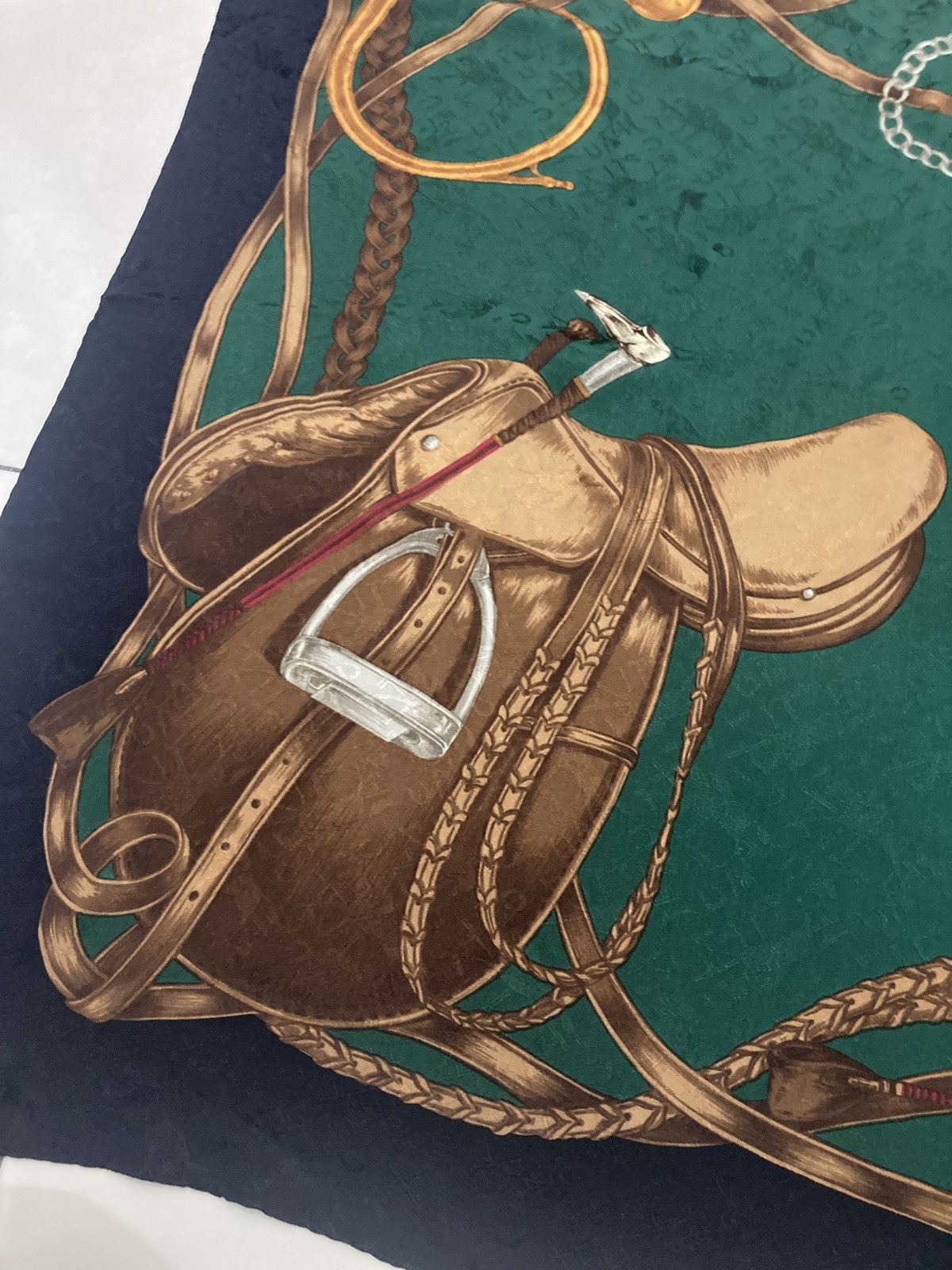 Ralph Lauren Vintage Ralph Lauren Silk Scarf Equestrian Italy Size ONE SIZE - 2 Thumbnail