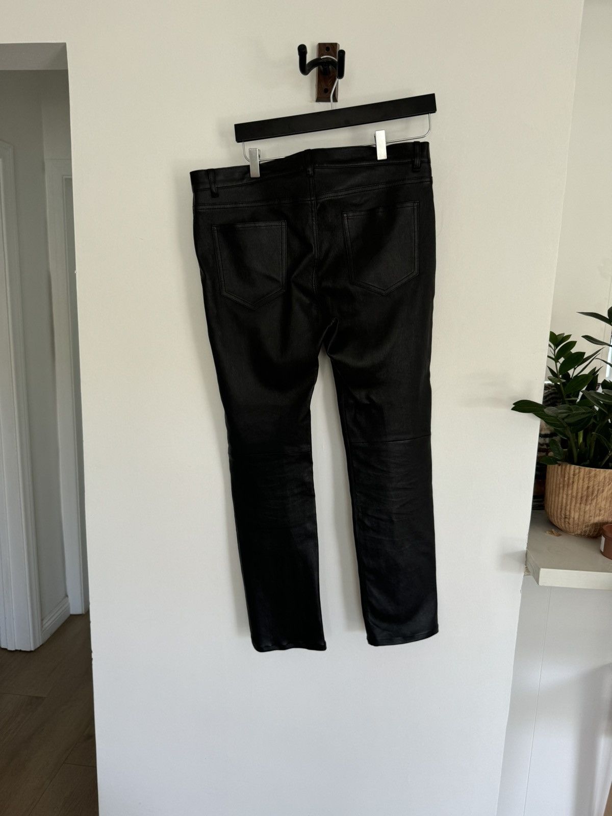 Saint Laurent Paris Lamb Leather Pants Size US 34 / EU 50 - 2 Thumbnail