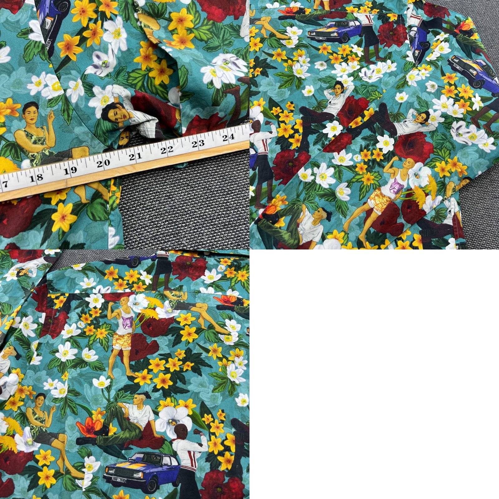Eton ETON Button Down Shirt Mens Size 40 Medium Slim Floral AOP Hawaiian Shirt Size US L / EU 52-54 / 3 - 9 Thumbnail