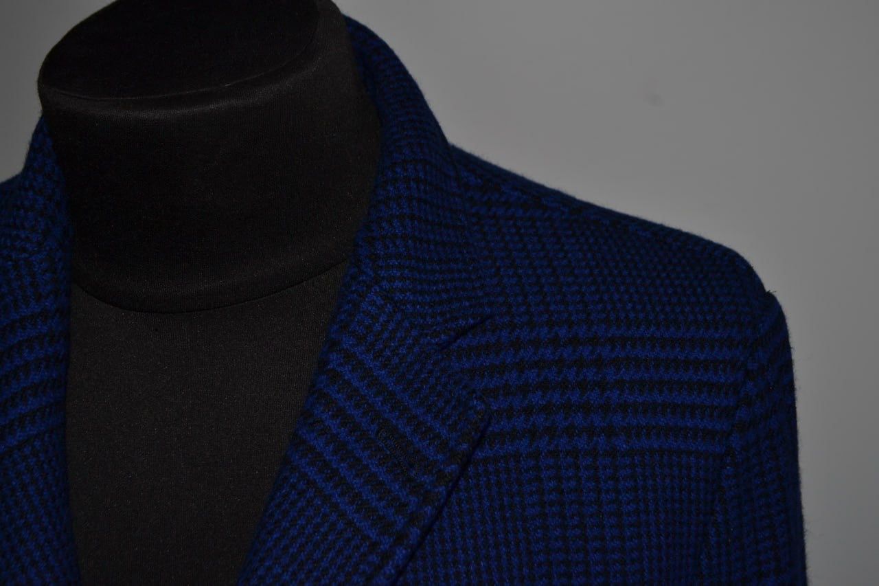 Fay Fay Milano Blazer Jacket 100% Lana wool blue 4OR (Eu 50) Size 40R - 3 Thumbnail