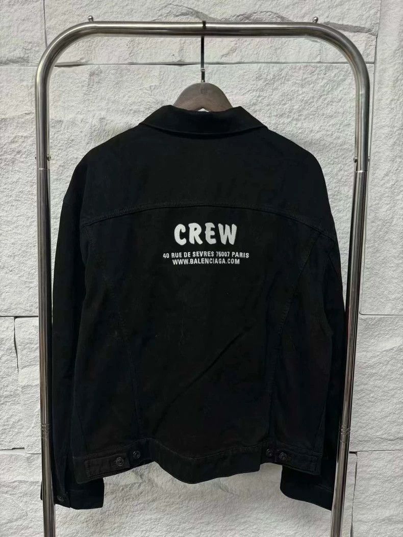 Balenciaga balenciaga black denim jacket for men Size US L / EU 52-54 / 3 - 2 Thumbnail