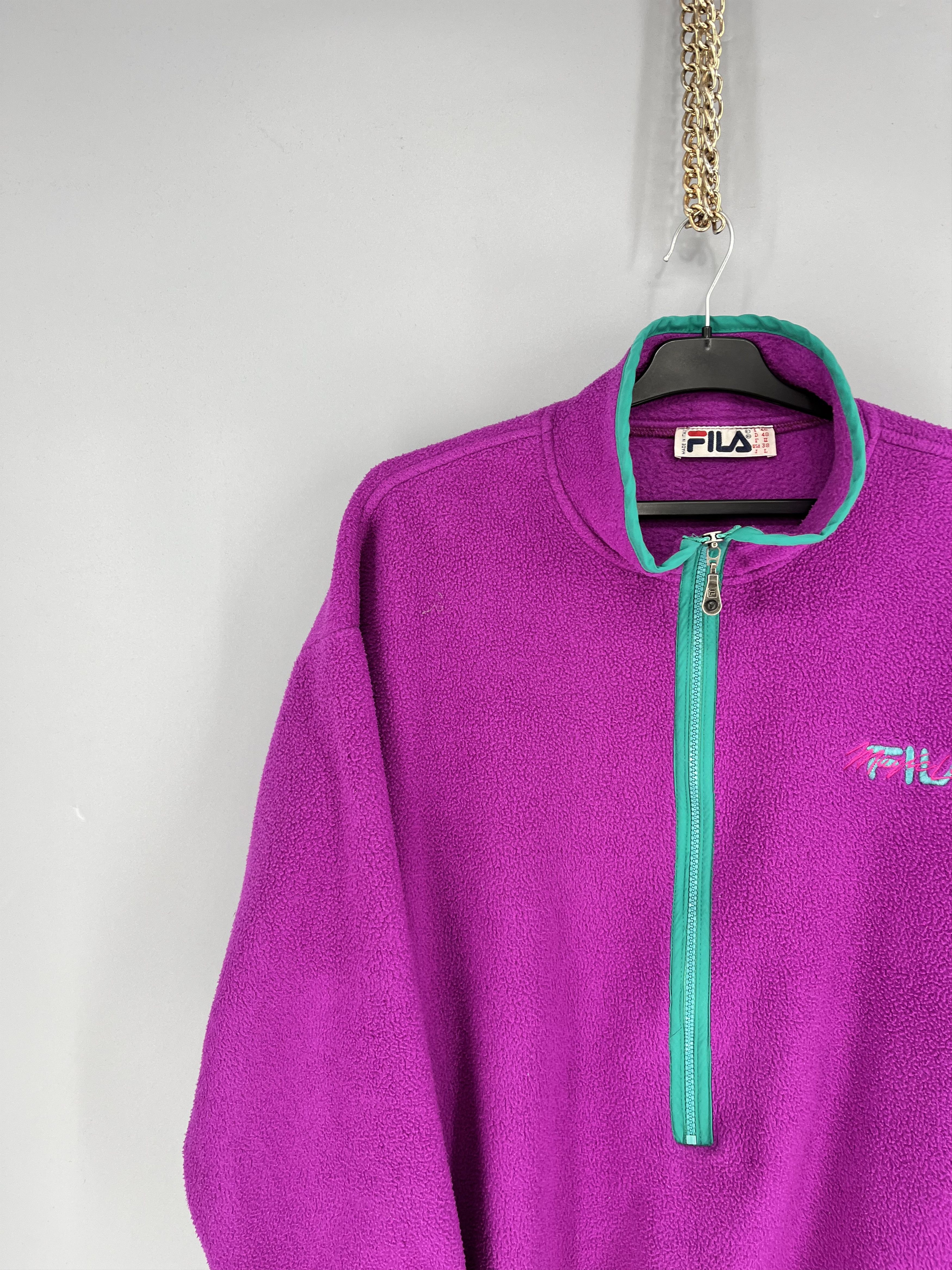 Fila Vintage Y2K Fila Fleece Sweatshirt Streetwear Skate Size US L / EU 52-54 / 3 - 4 Thumbnail