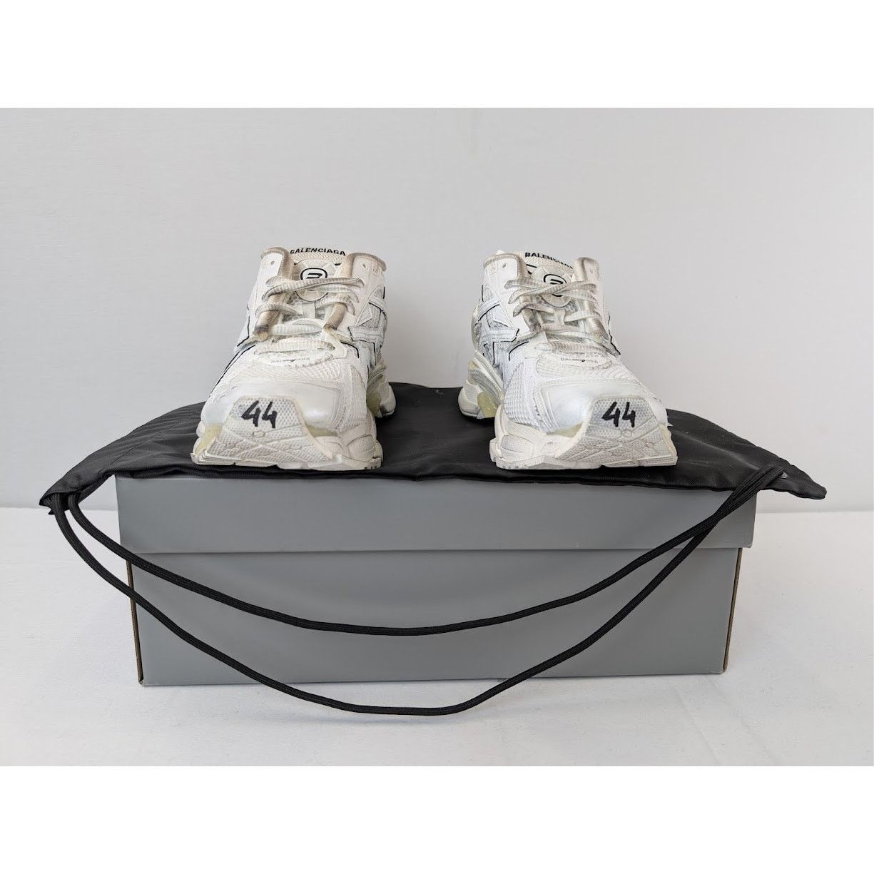 Balenciaga o1rshd1 Monocolor Runners in White Size US 11 / EU 44 - 17 Thumbnail